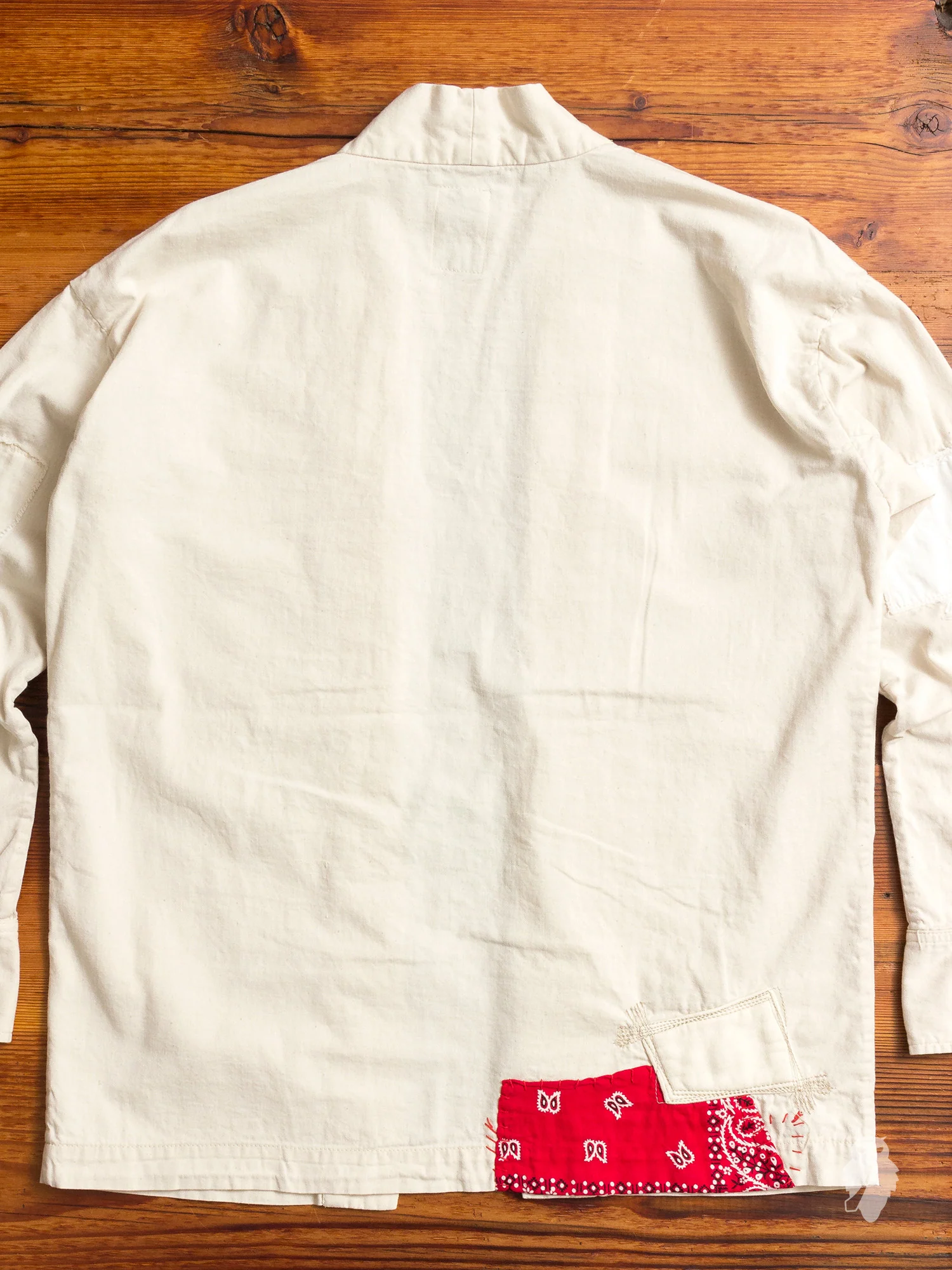 Haori Western Denim Shirt in White - Image 7