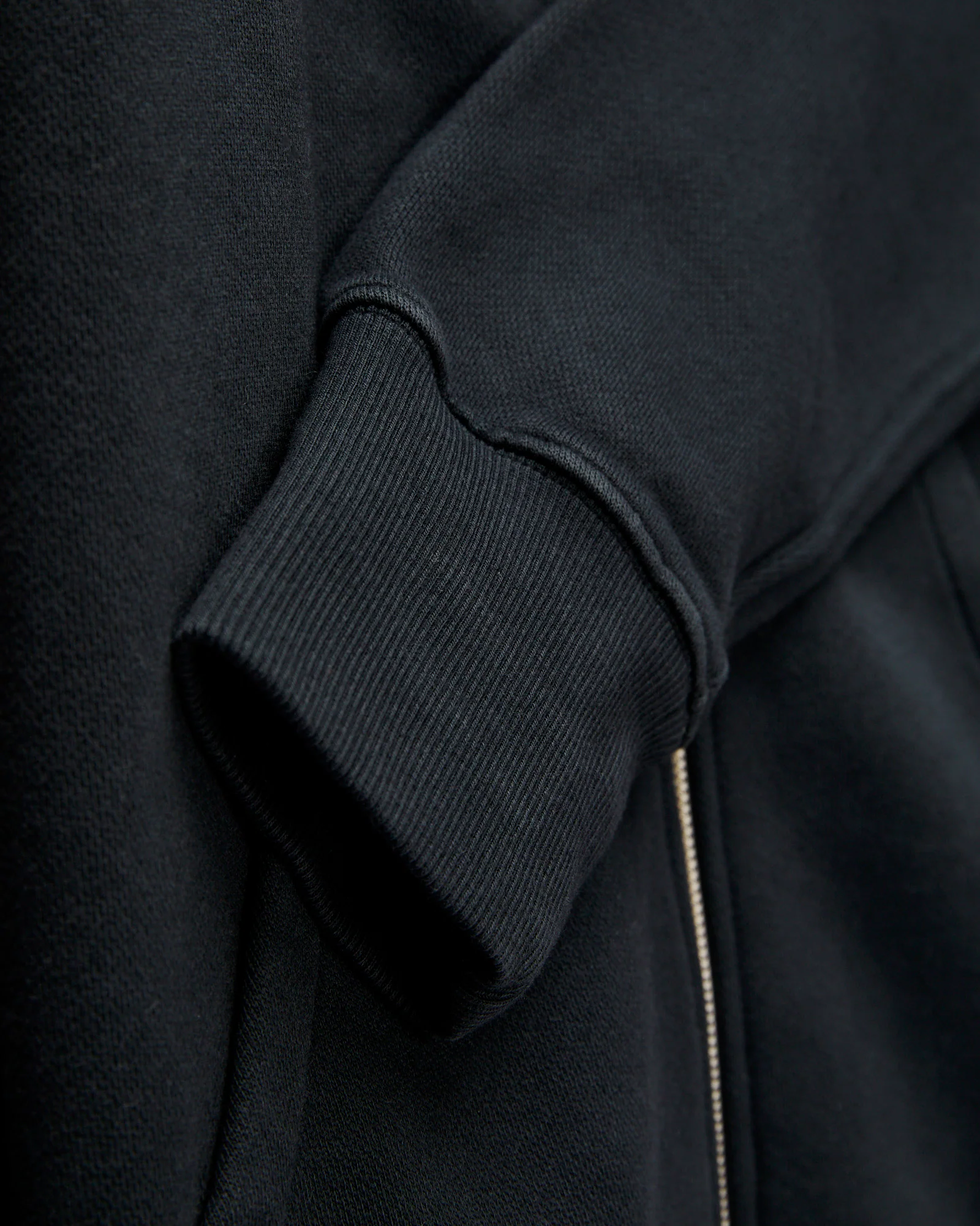 HDJKT02 "Good Basics" Organic Cotton Zip Hoodie in Charcoal - Image 5