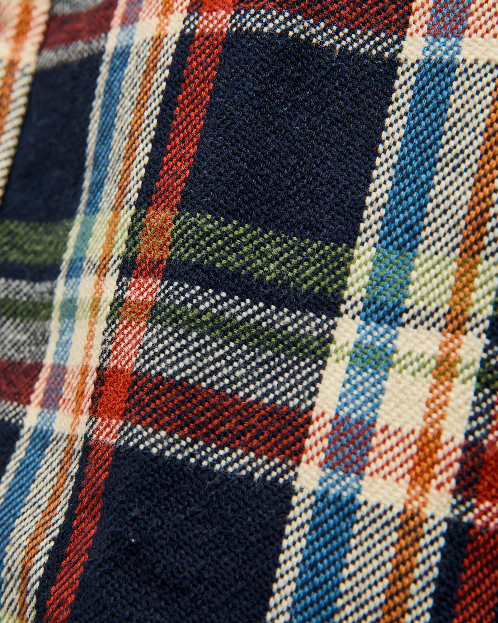 Heavy Flannel Shirt in Navy - Image 7