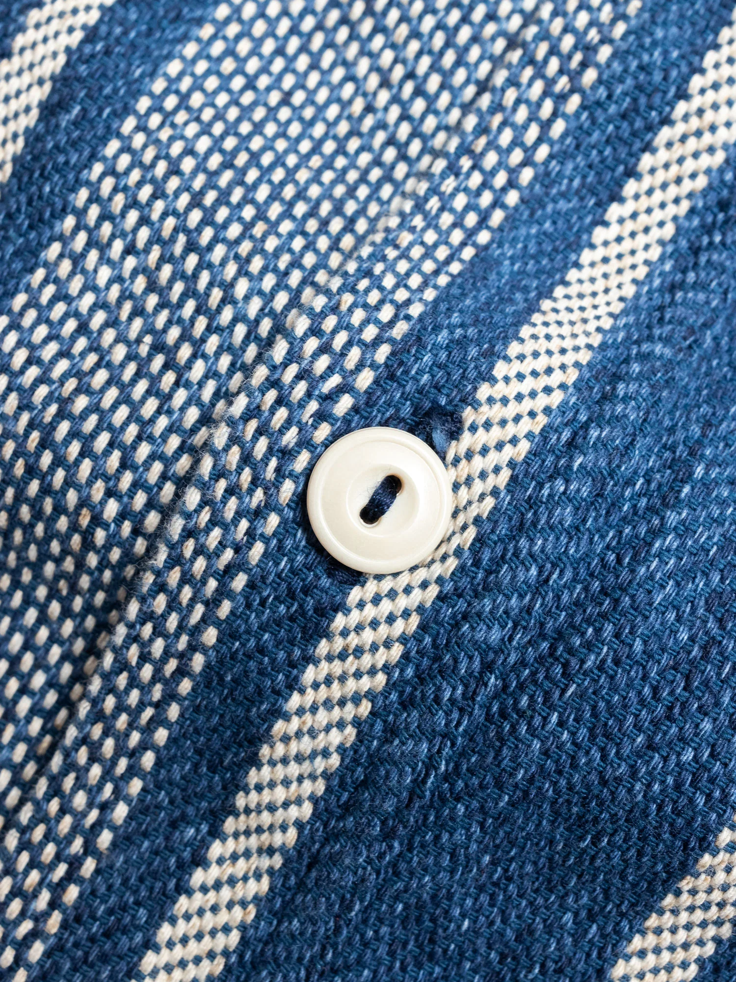 Heavy Flannel Work Shirt in Navy - Image 5