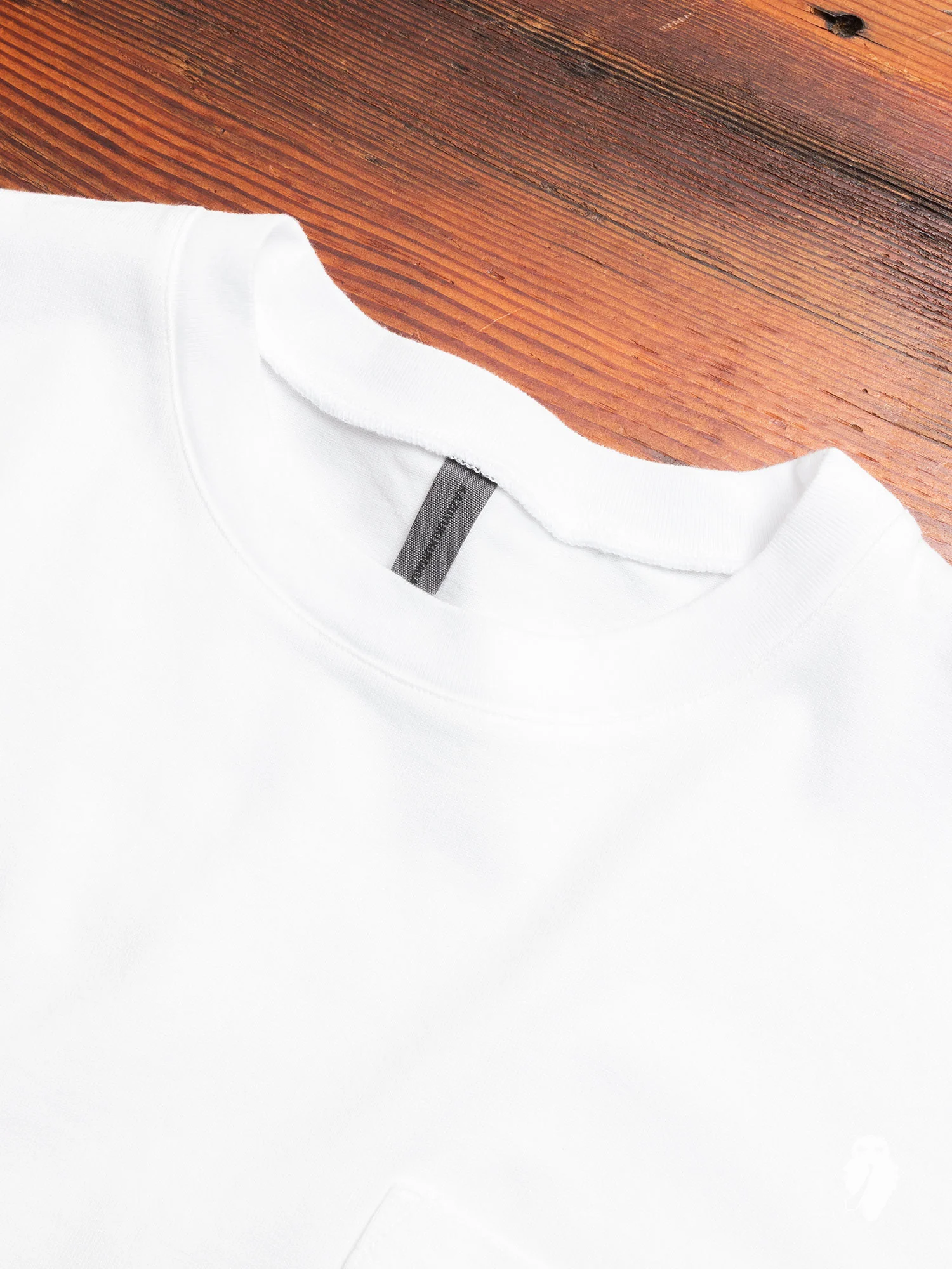 Heavyweight Drop Shoulder Pocket T-Shirt in White - Image 3