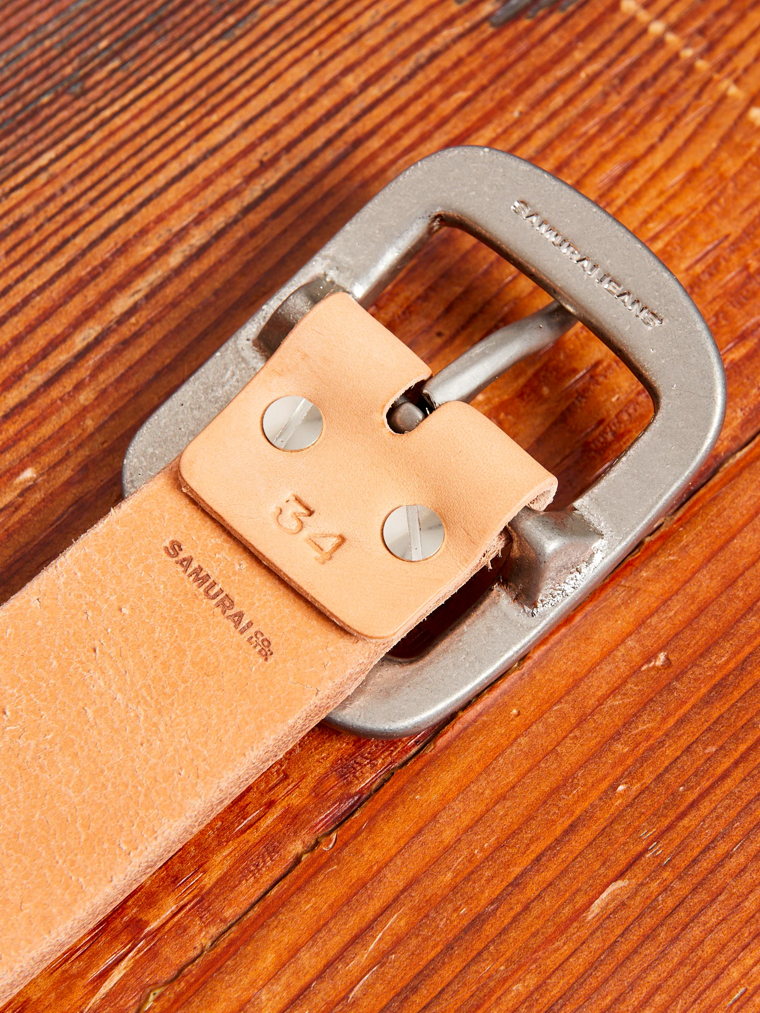 Heavyweight Curved Belt in Natural - Image 5