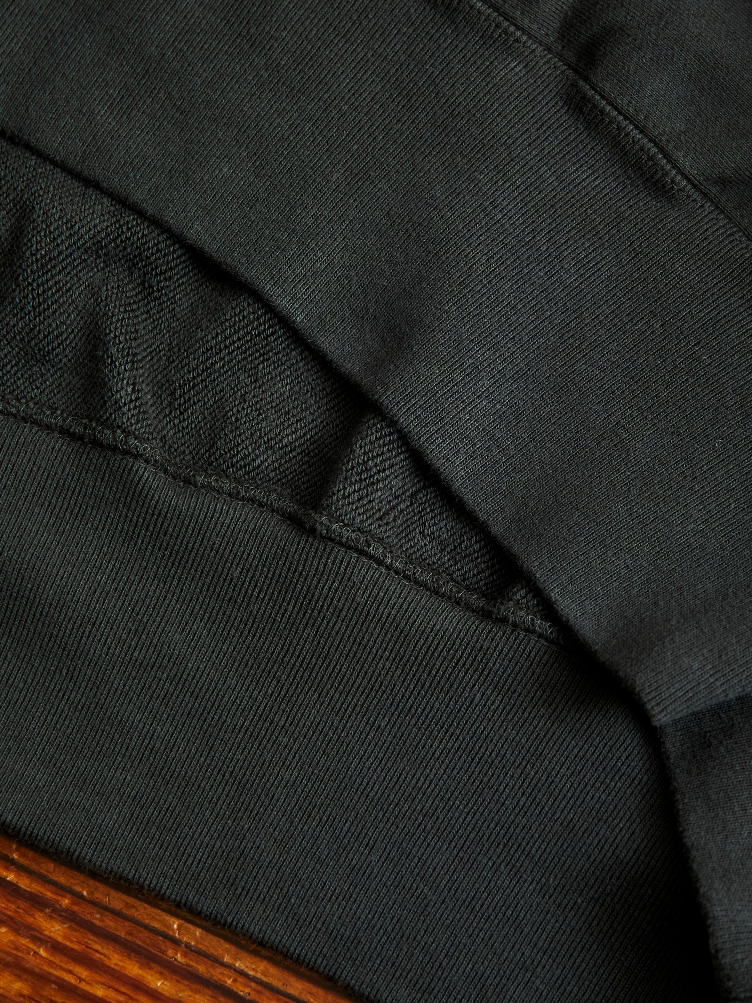 Reverse Weave Heavyweight Pullover Hoodie in Black - Image 9