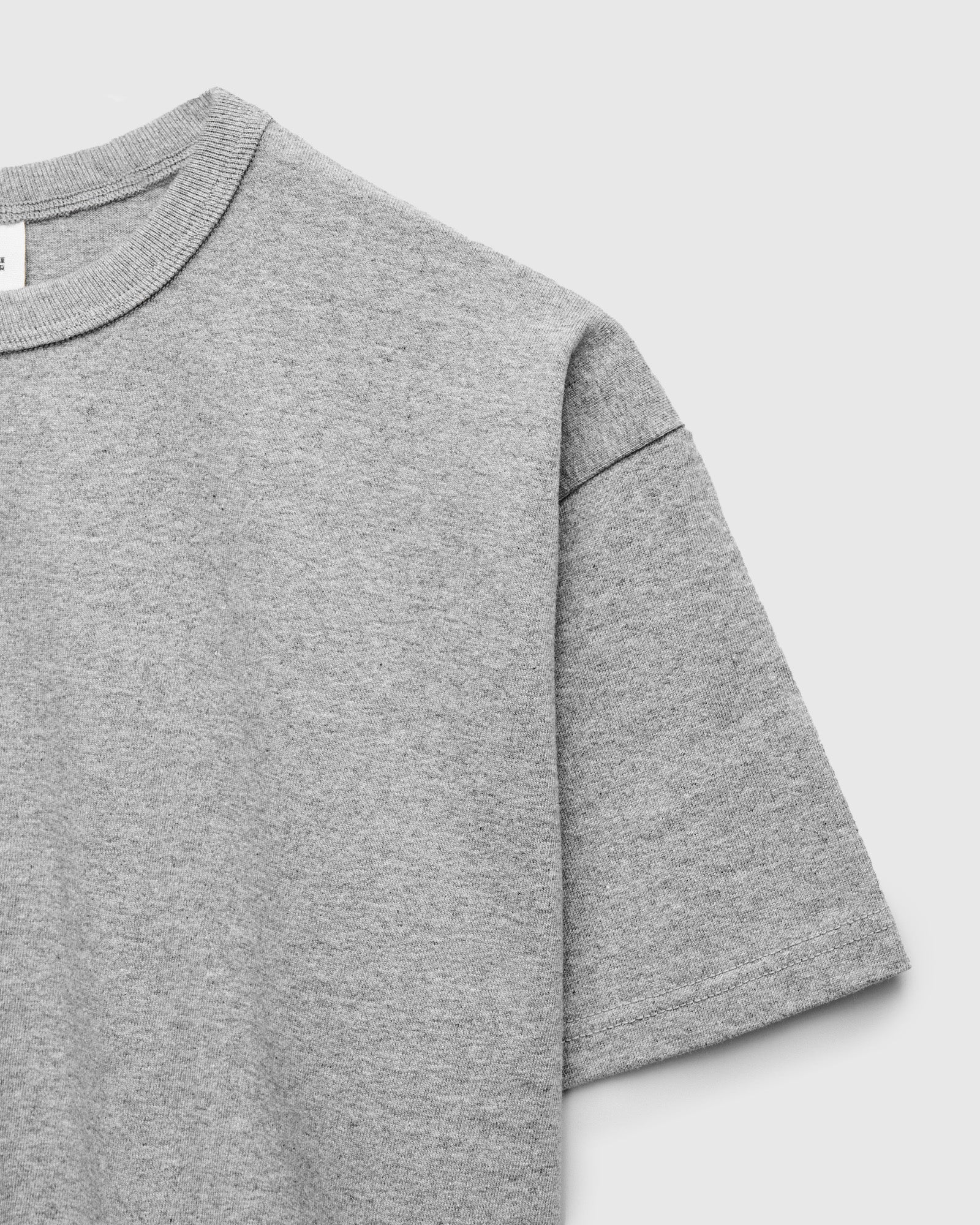 Heavyweight Solid T-Shirt in Heather Grey - Image 4
