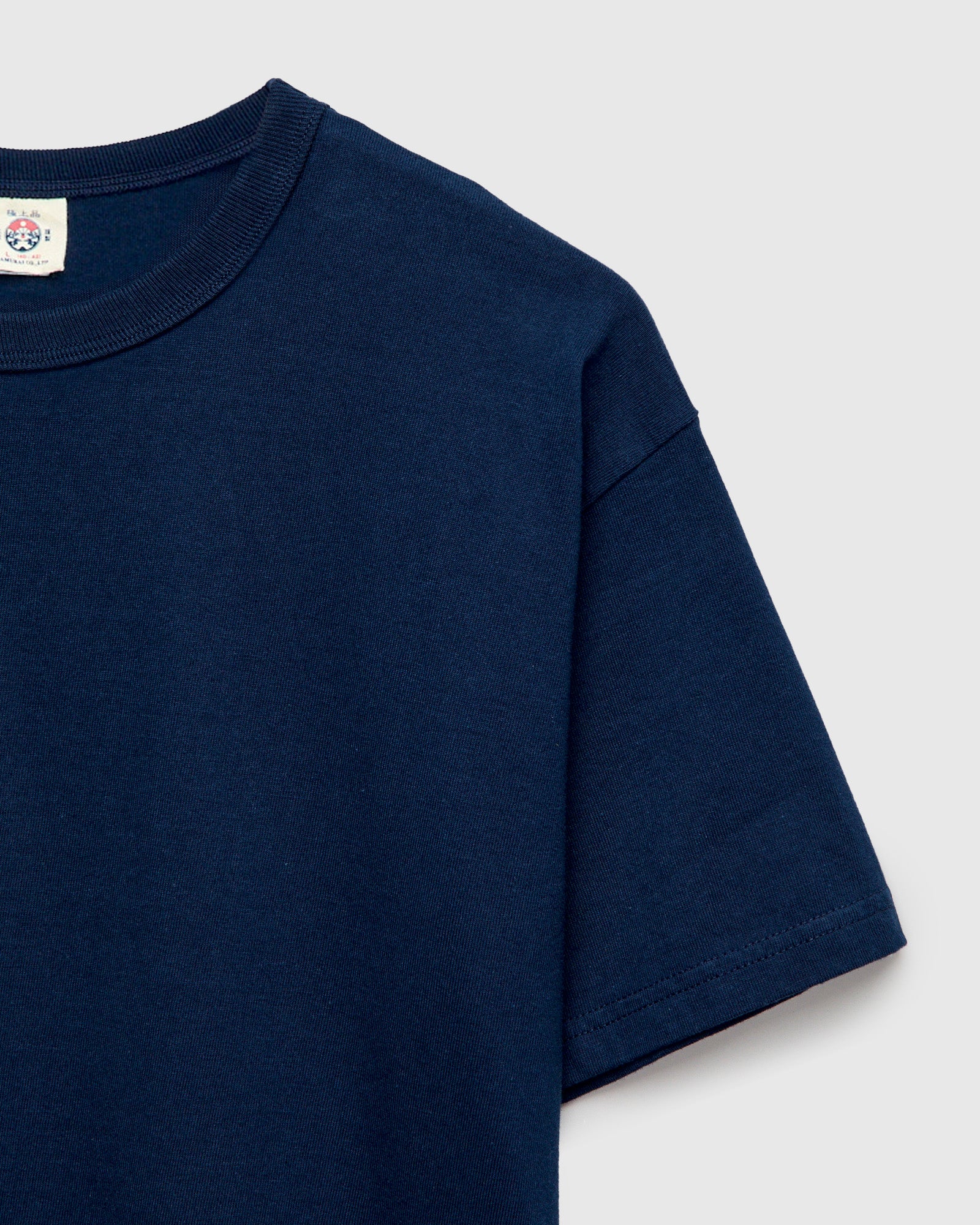 Heavyweight Solid T-Shirt in Navy - Image 4