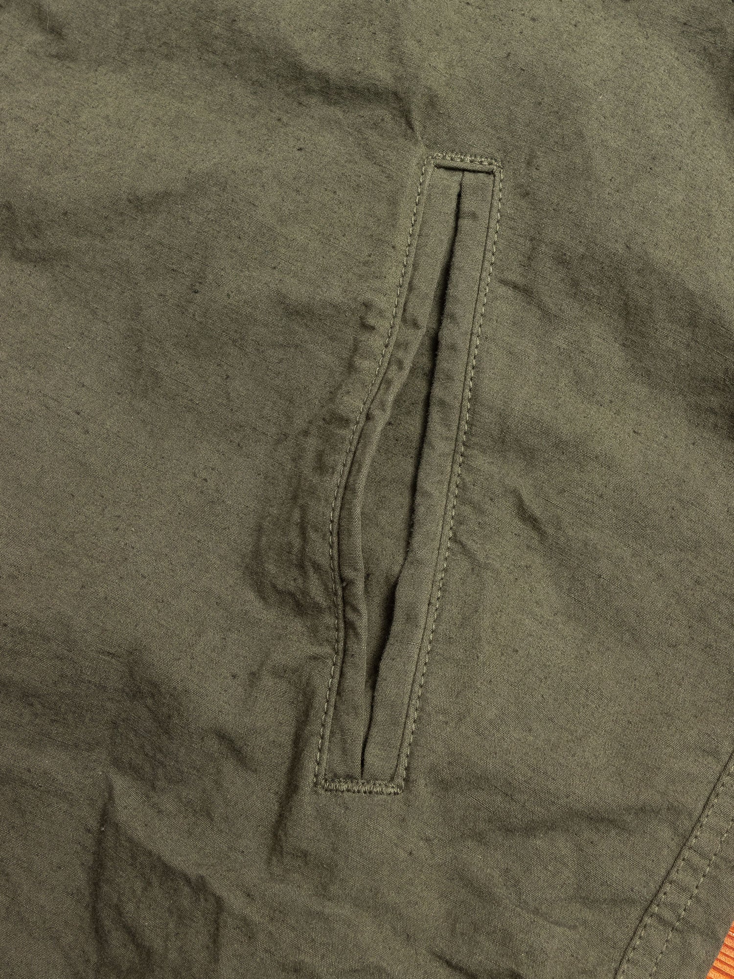 Hemp Shirt Jacket in Khaki - Image 6