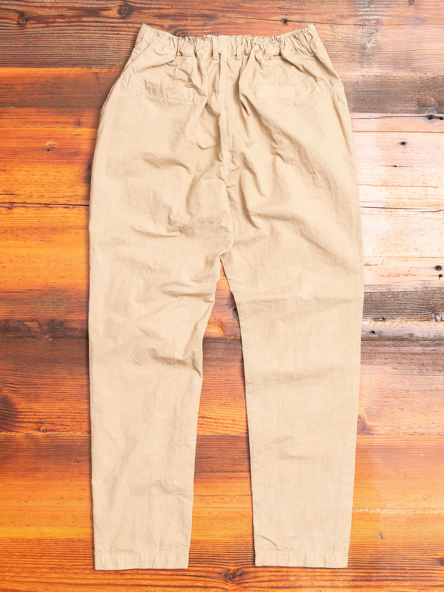 Hemp Tapered Pants in Beige - Image 10