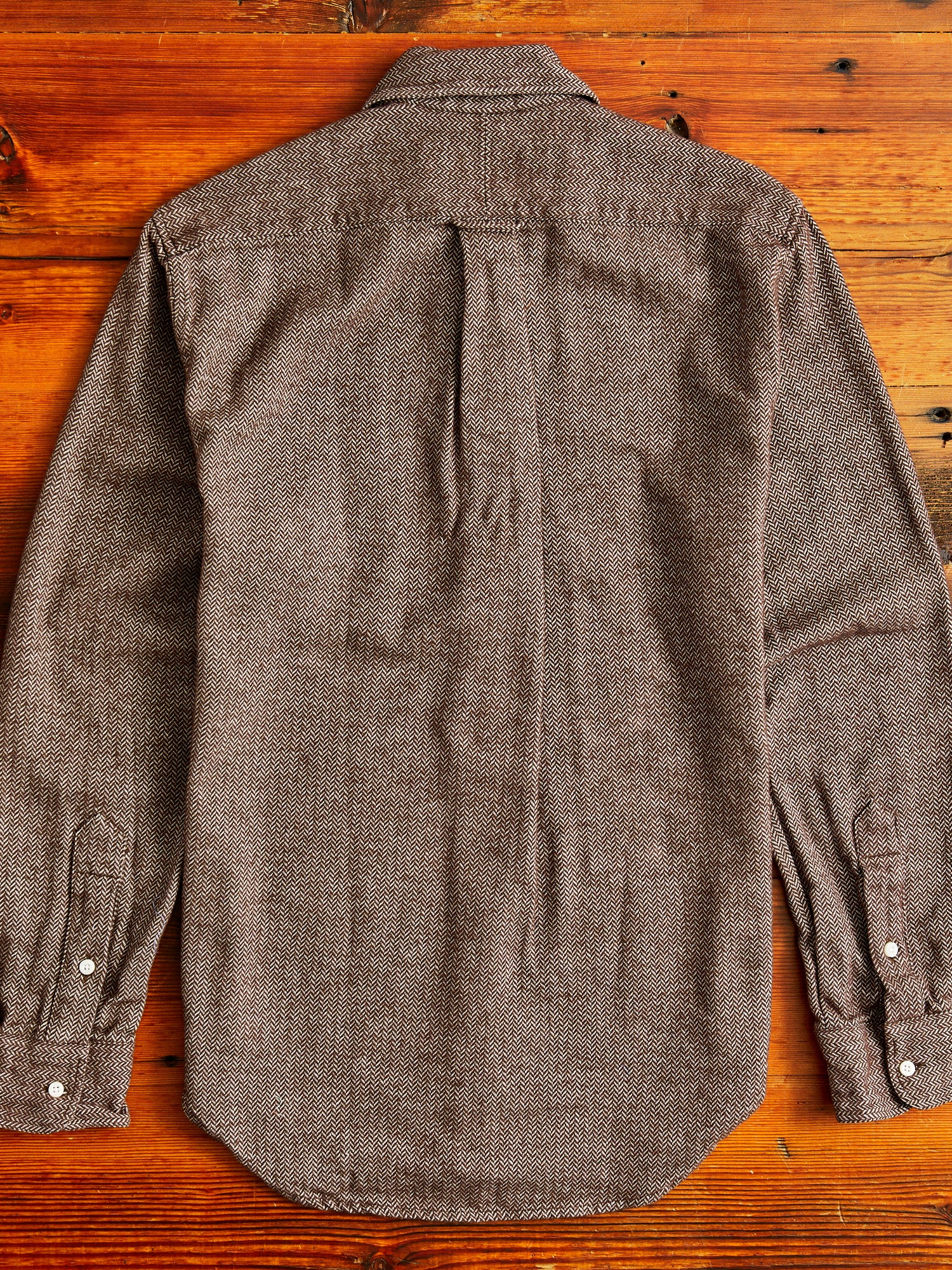 Herringbone Flannel in Brown - Image 8