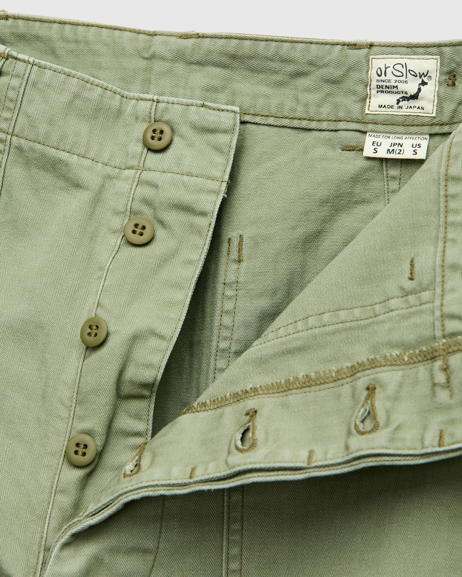 Herringbone Summer Fatigue Pants in Green - Image 8