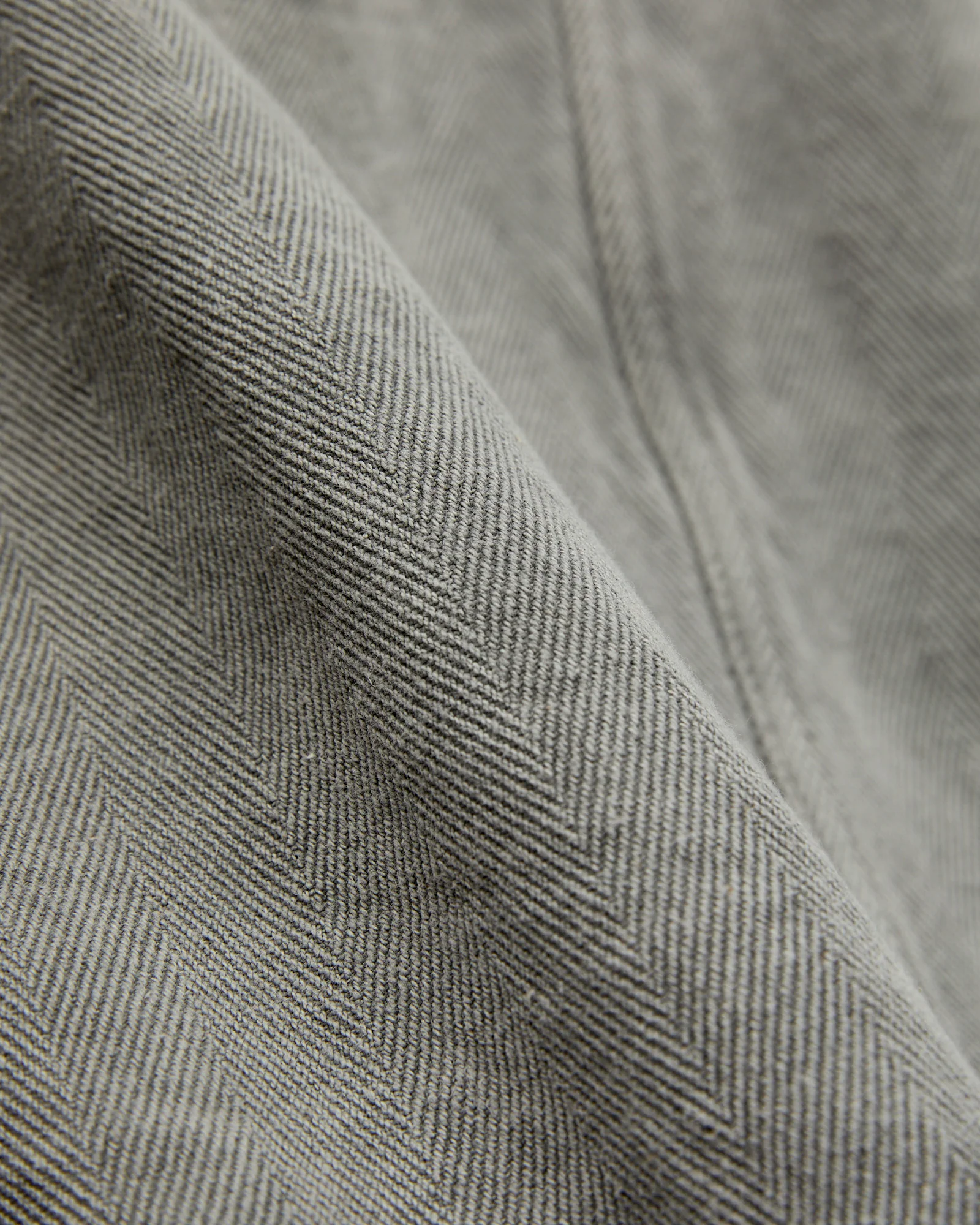 Herringbone Trucker Jacket in Sumi Ink - Image 9