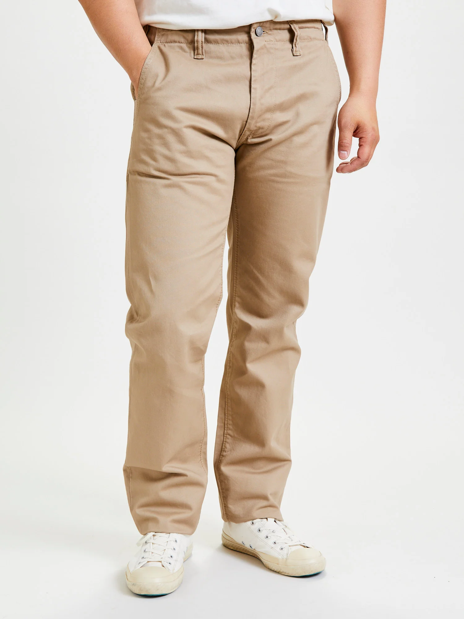 High Density Twill Chino in Beige - Image 2