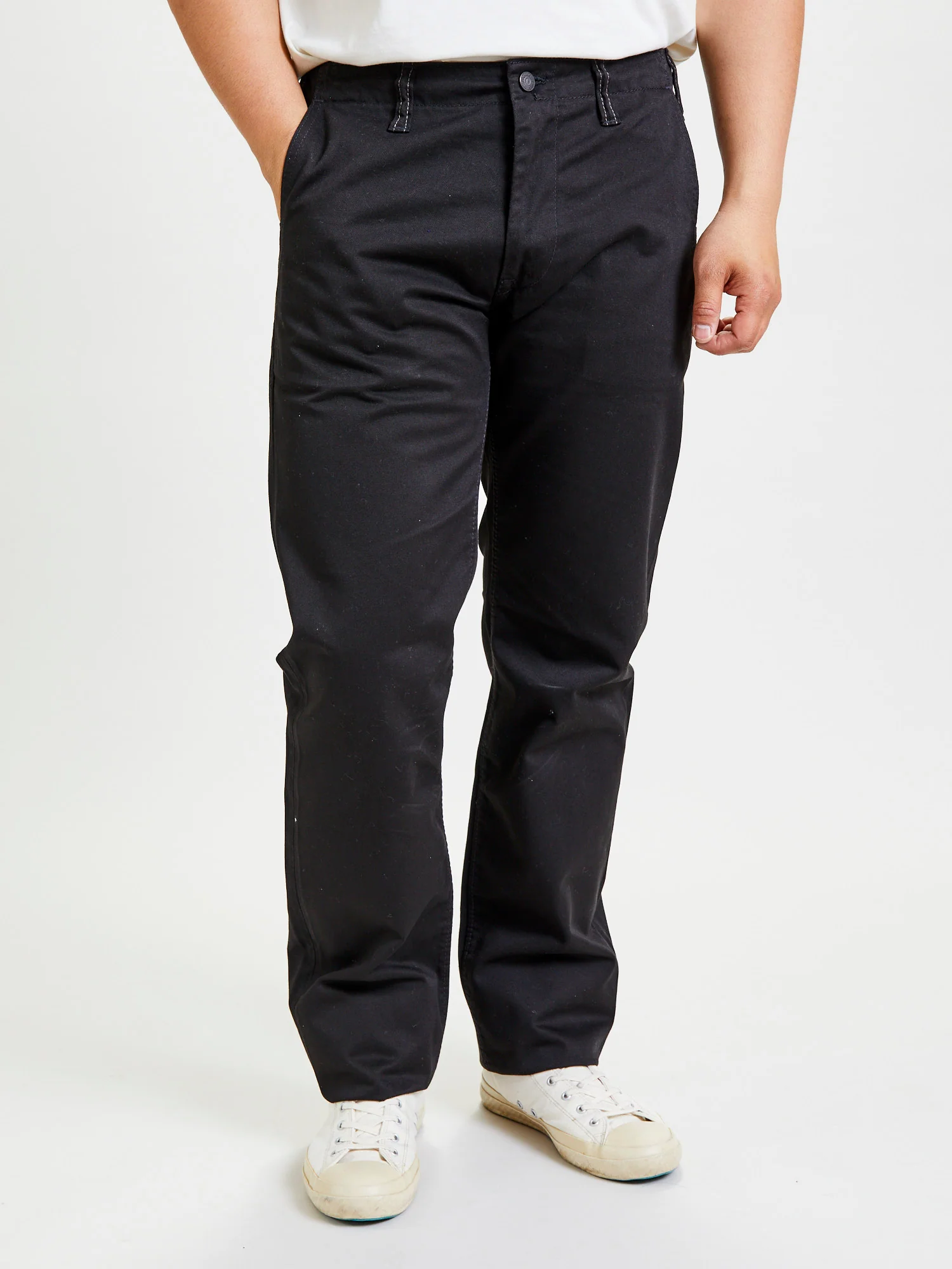 High Density Twill Chino in Black - Image 2