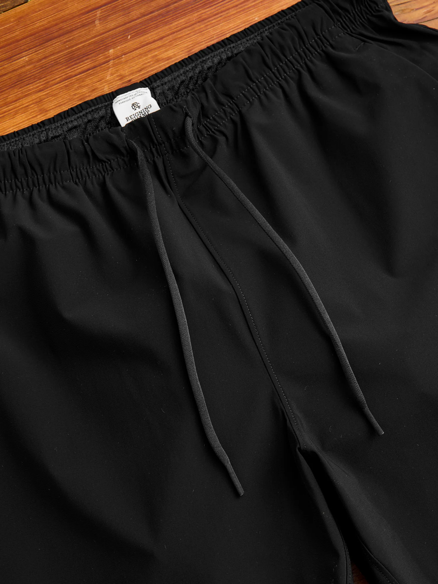 High Gauge Knit Swim Short in Black - Image 2