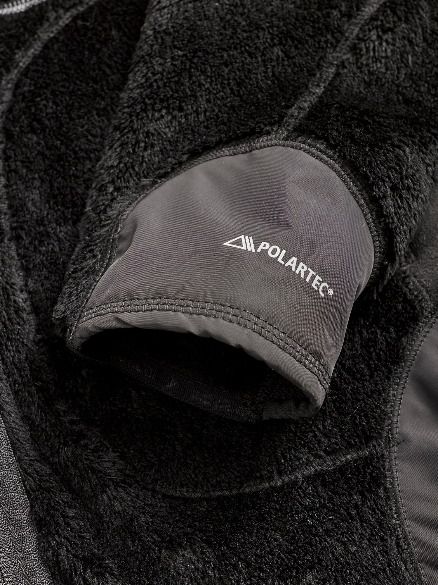 High Loft Fleece Jacket in Black - Image 7
