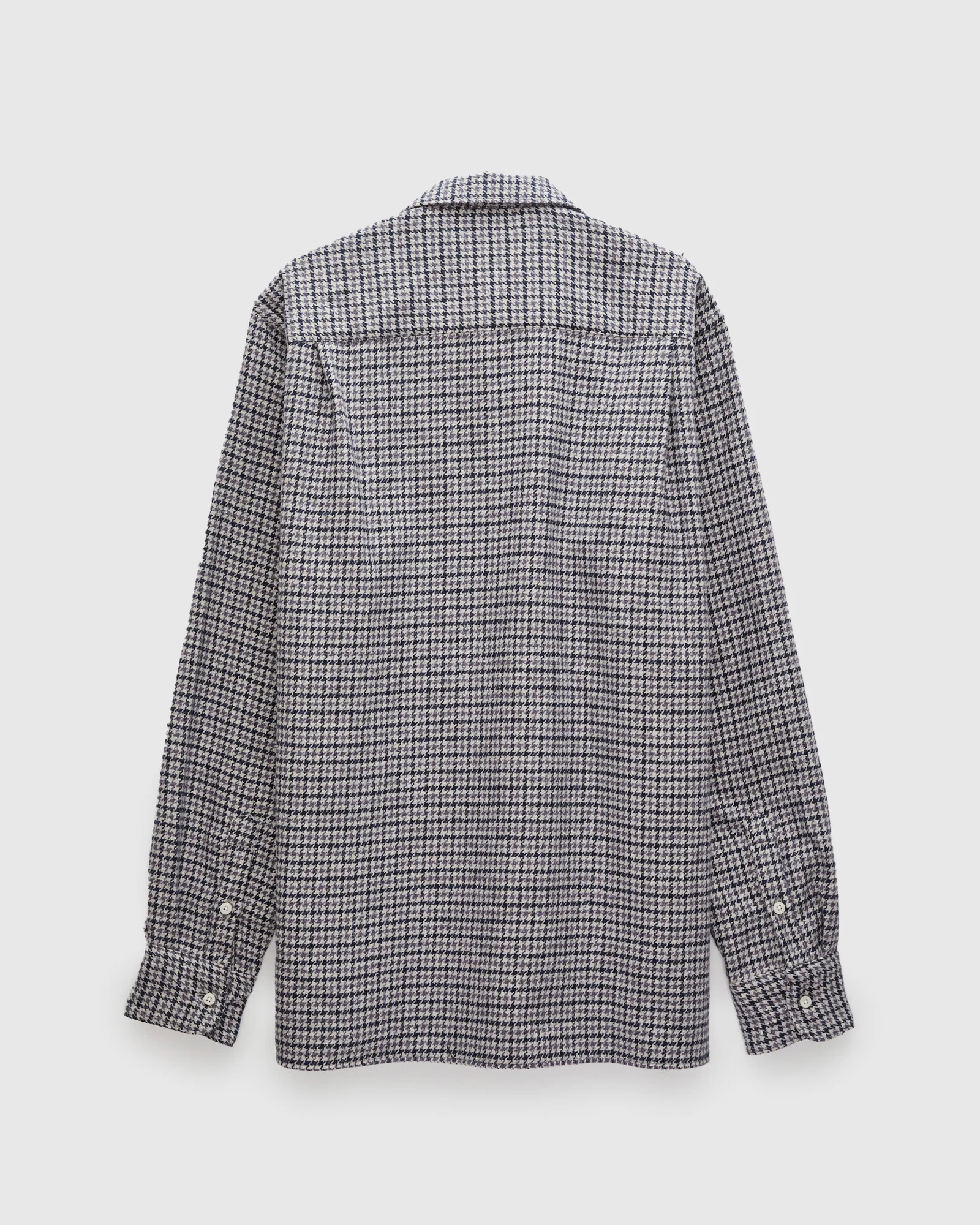 Houndstooth Check Camp Shirt in Lavender - Image 3