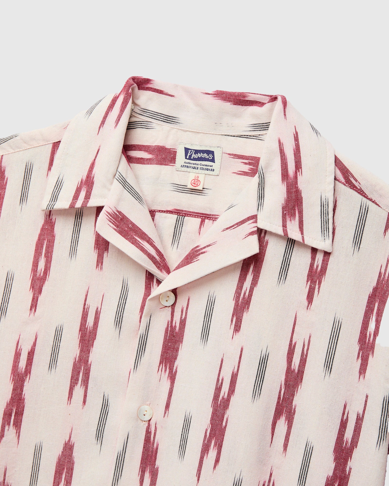 Ikat Vacation Shirt in Natural - Image 3