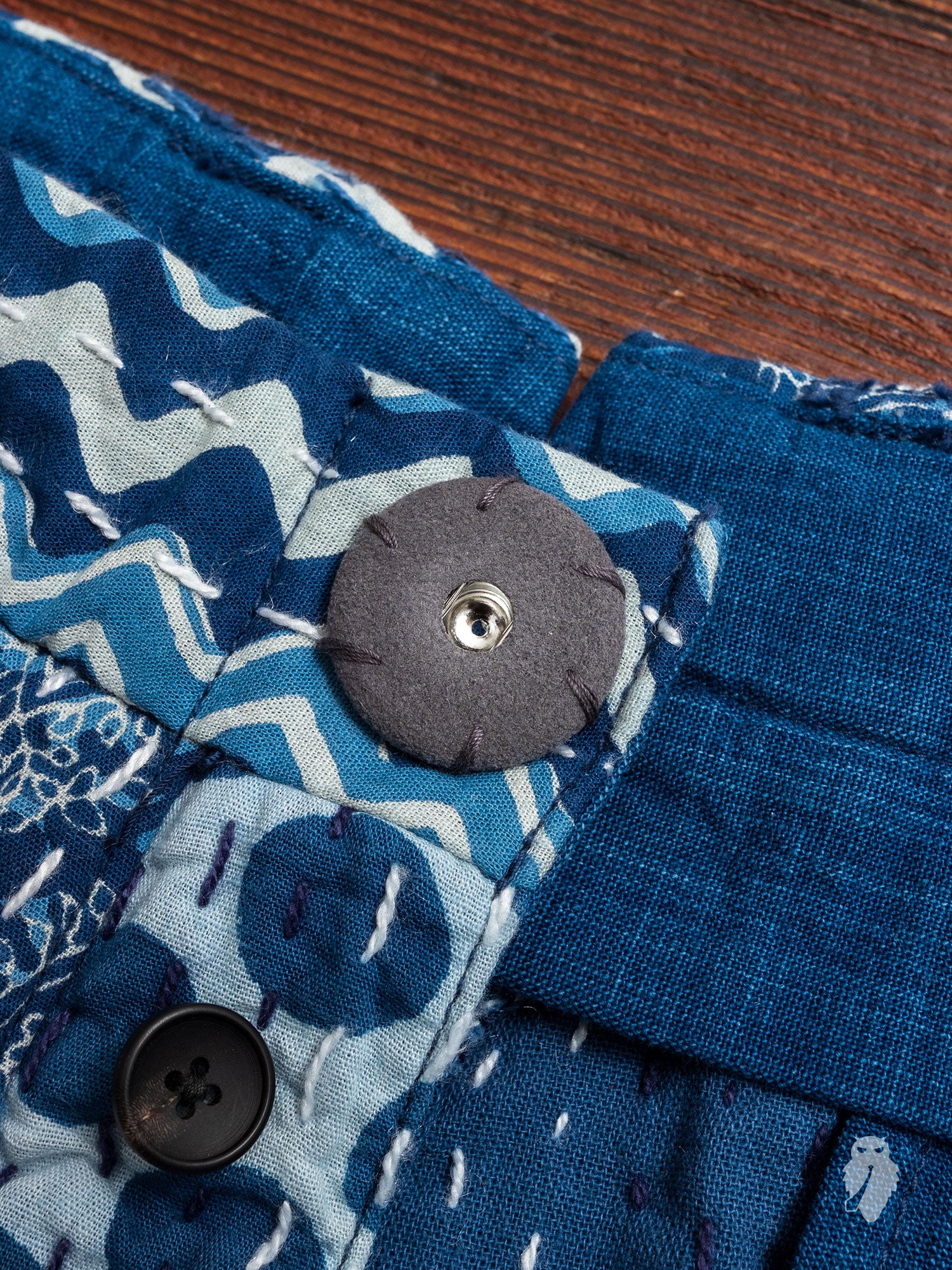India Quilt Trousers in Indigo - Image 6