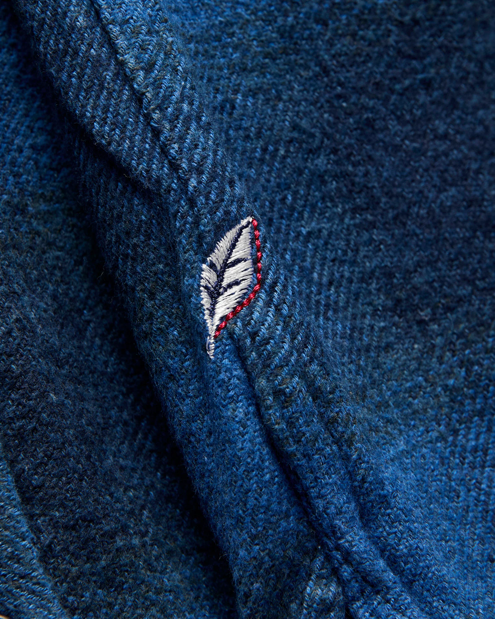 Indigo Overdye Cotton Tweed Shirt in Beige Check - Image 8