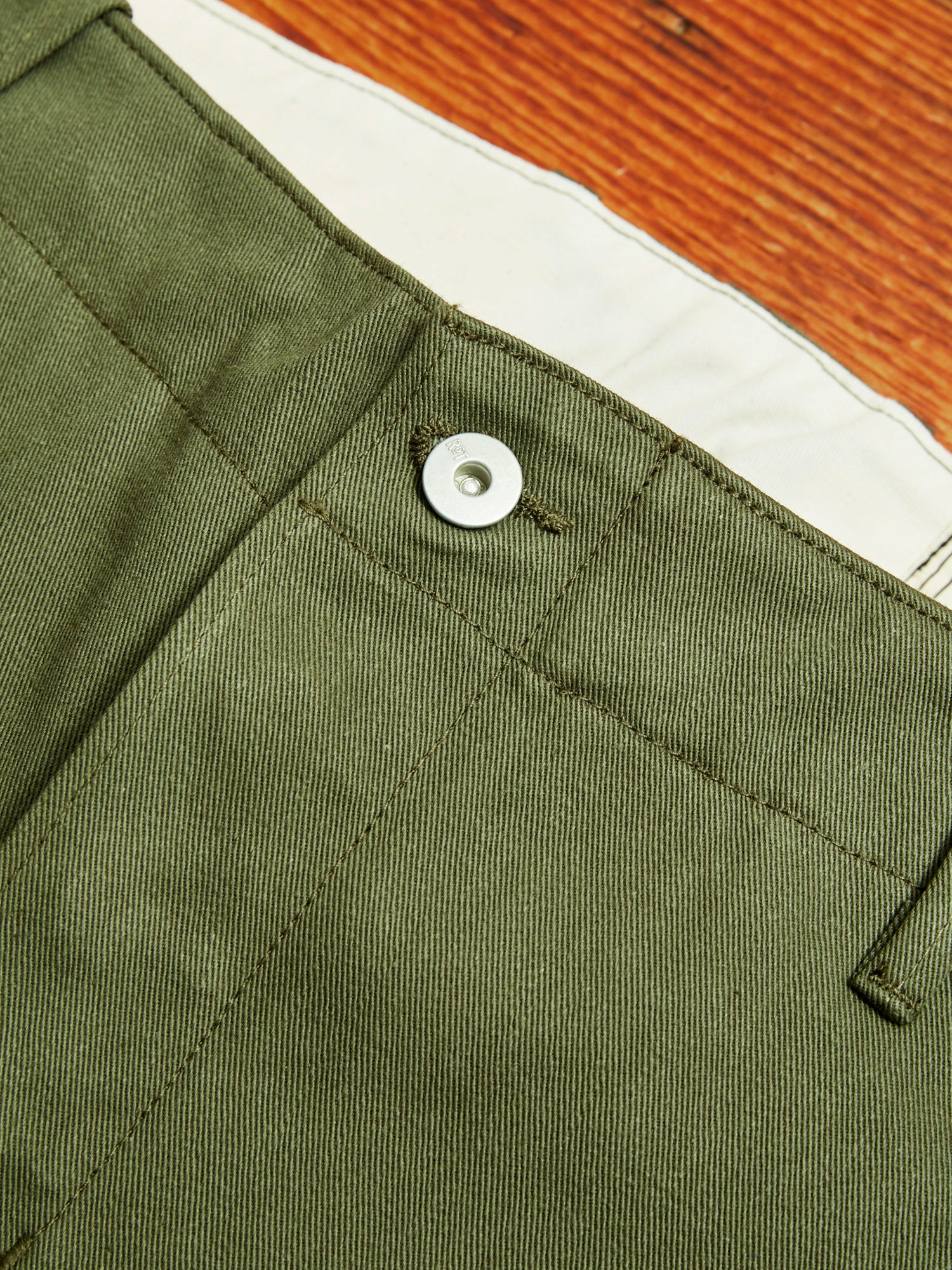 "Infantry Pant" in Green Selvedge Twill - Image 6
