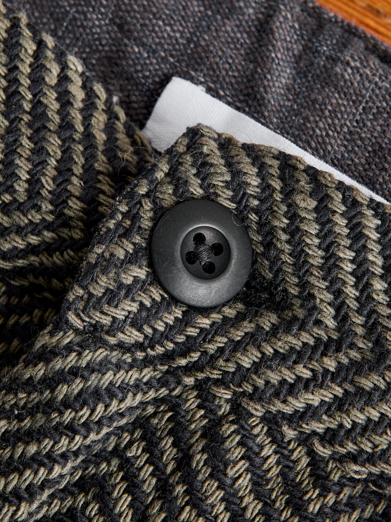 Isaac Pants in Iron/Charcoal Herringbone - Image 7