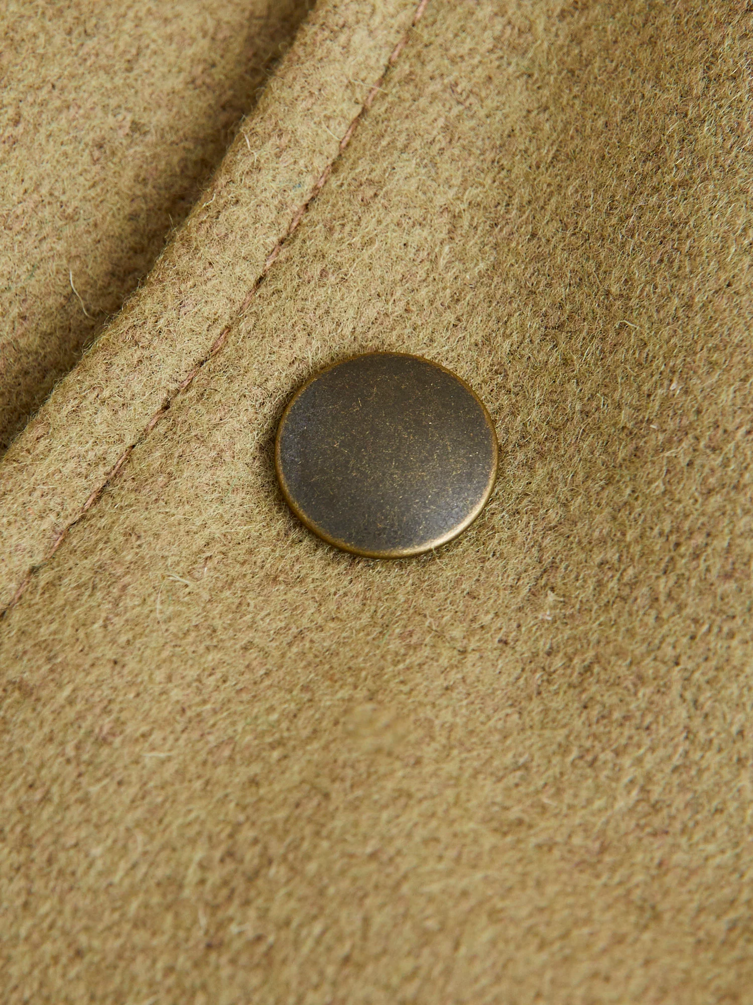 Ivy Varsity Jacket in Camel Roughout - Image 6