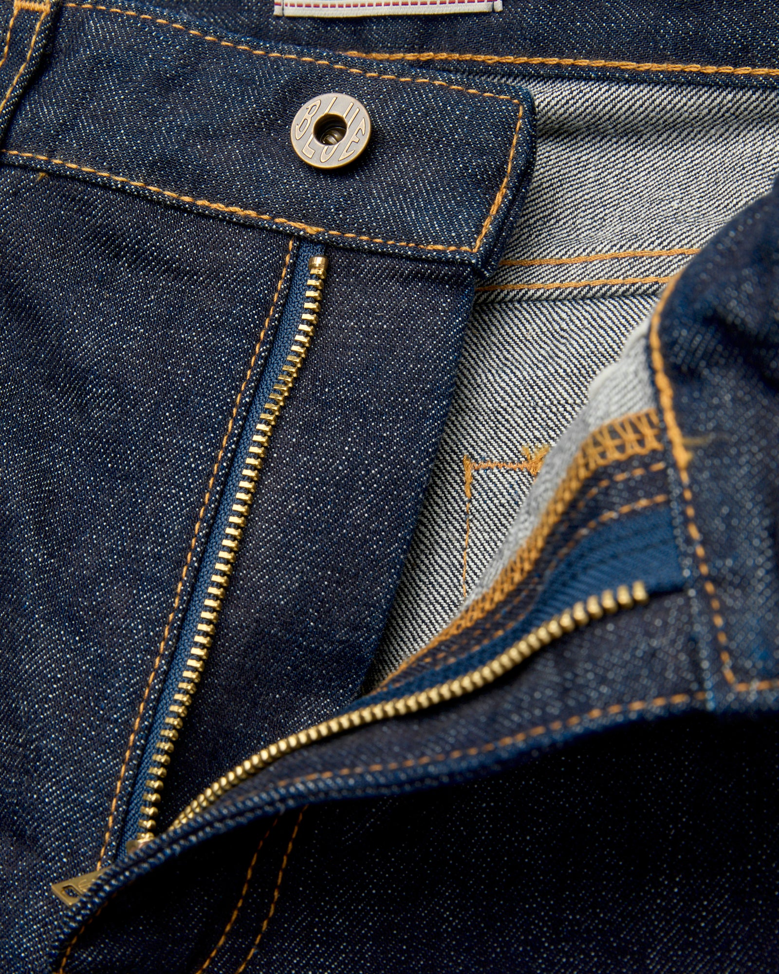 J301 "Circle" 14.8oz Rinsed Selvedge Denim - Straight Tapered Fit - Image 7