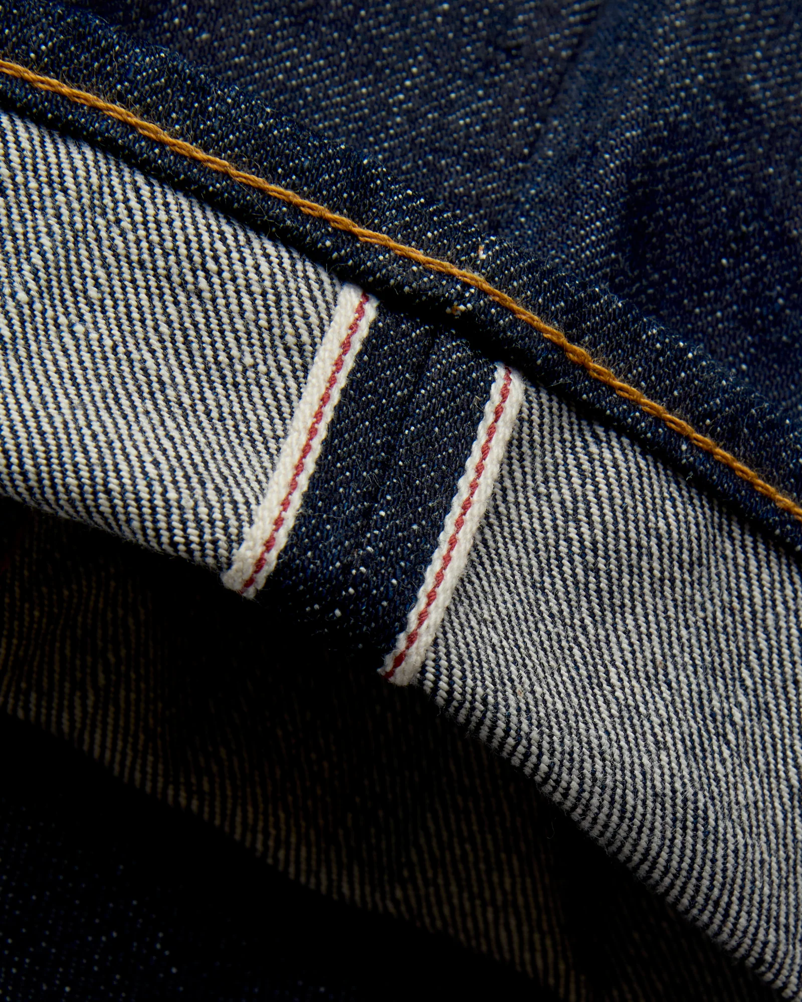 J301 "Circle" 14.8oz Rinsed Selvedge Denim - Straight Tapered Fit - Image 8