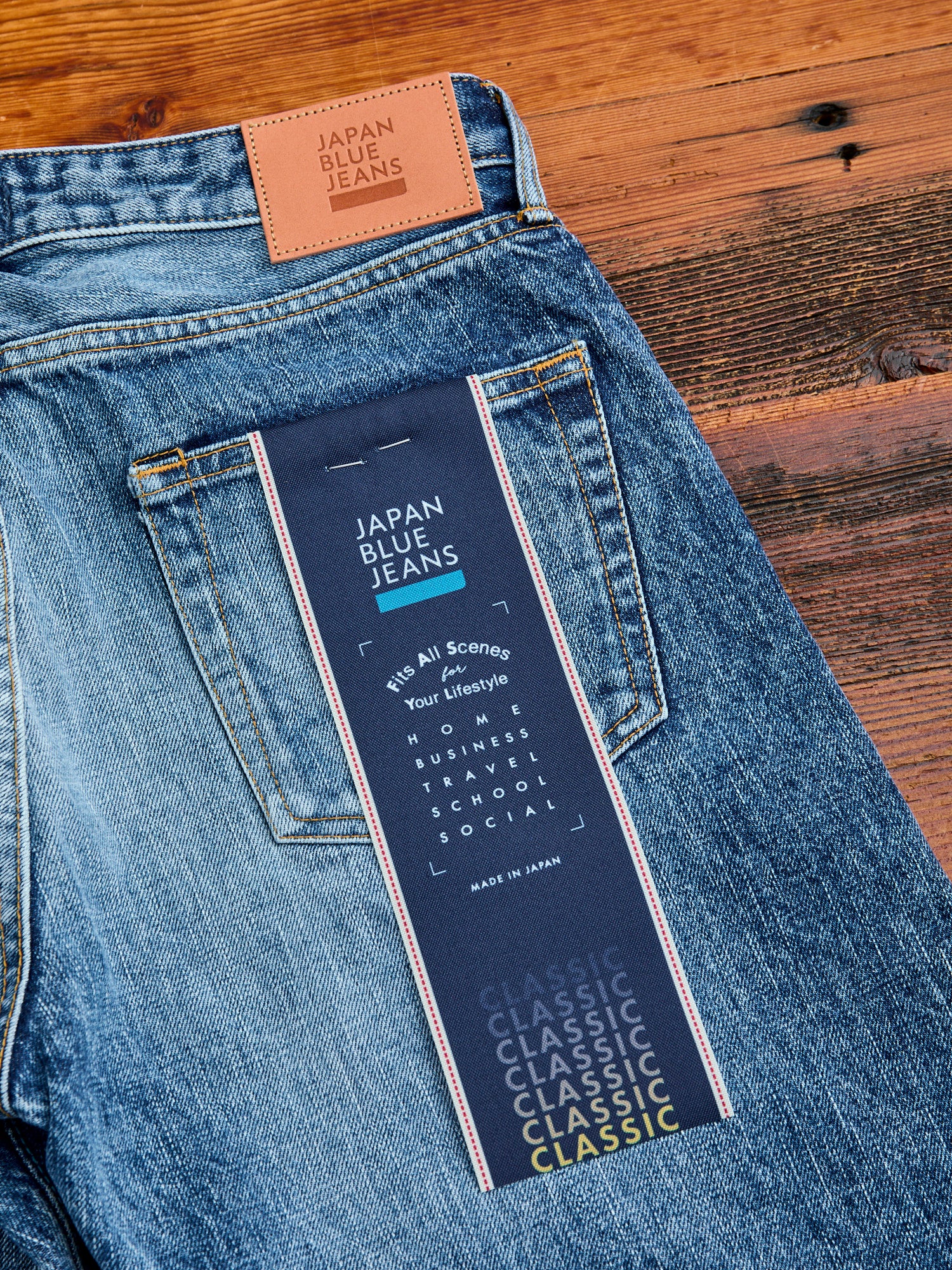 J401-LID "Circle Aged Wash" 14.8oz Selvedge Denim - Classic Straight Fit - Image 11