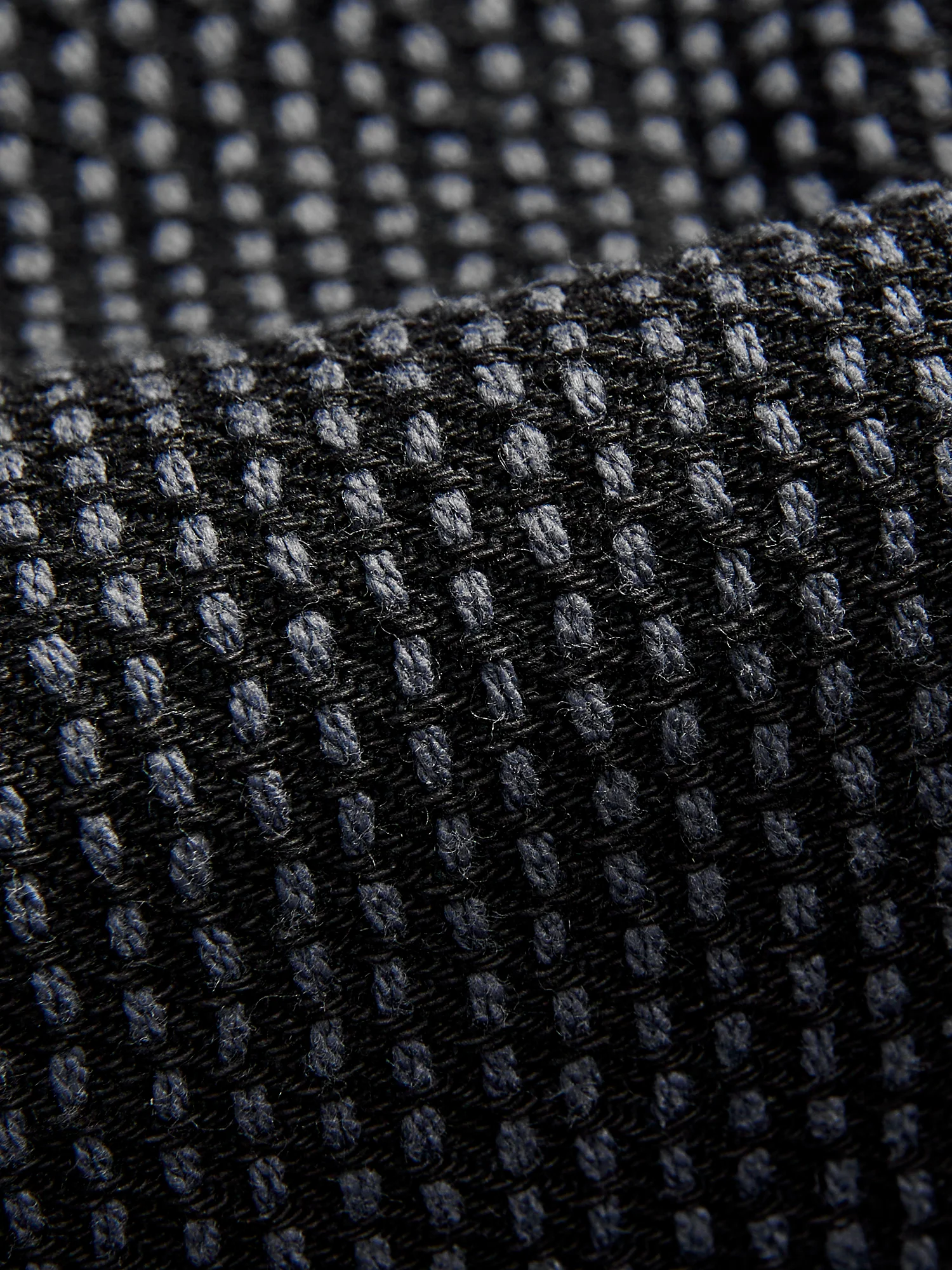 Jacquard Stitch Sashiko Shorts in Grey Black - Image 8