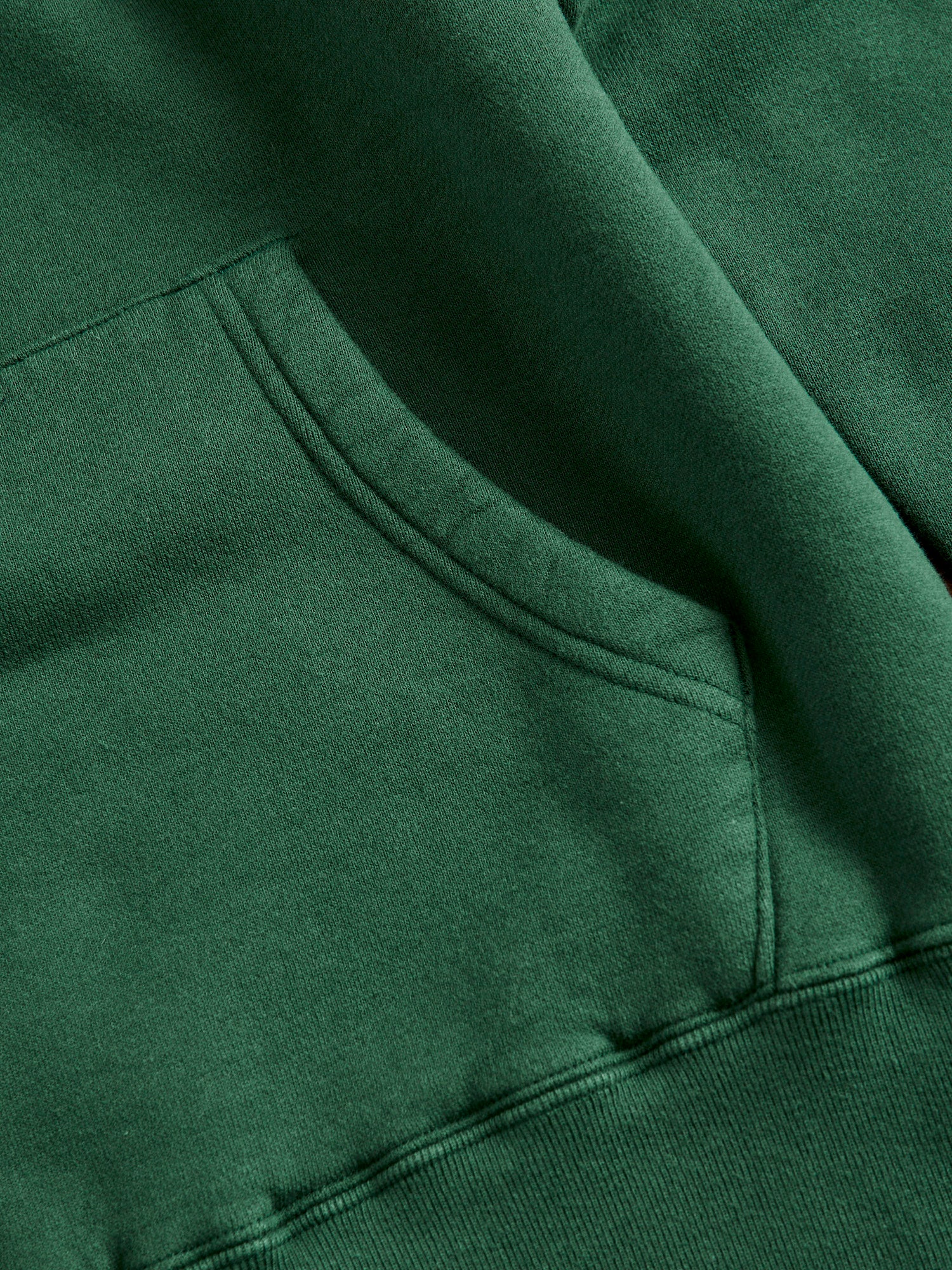 Japan-Made Fleece Hoodie in Green - Image 5