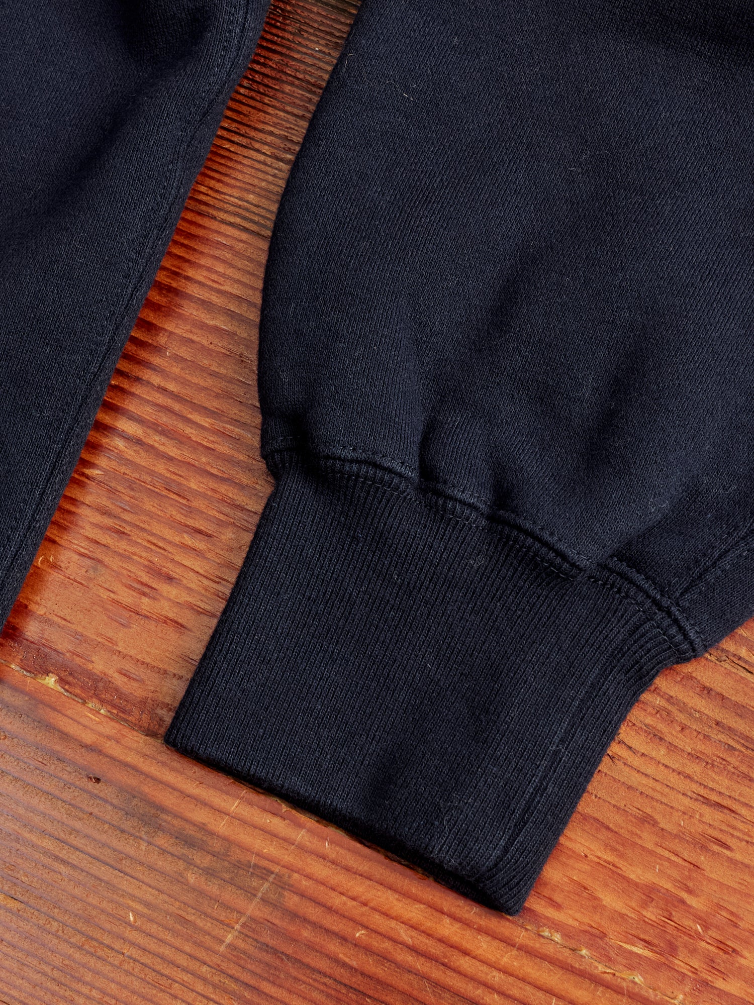 Japan-Made Fleece Hoodie in Navy - Image 6