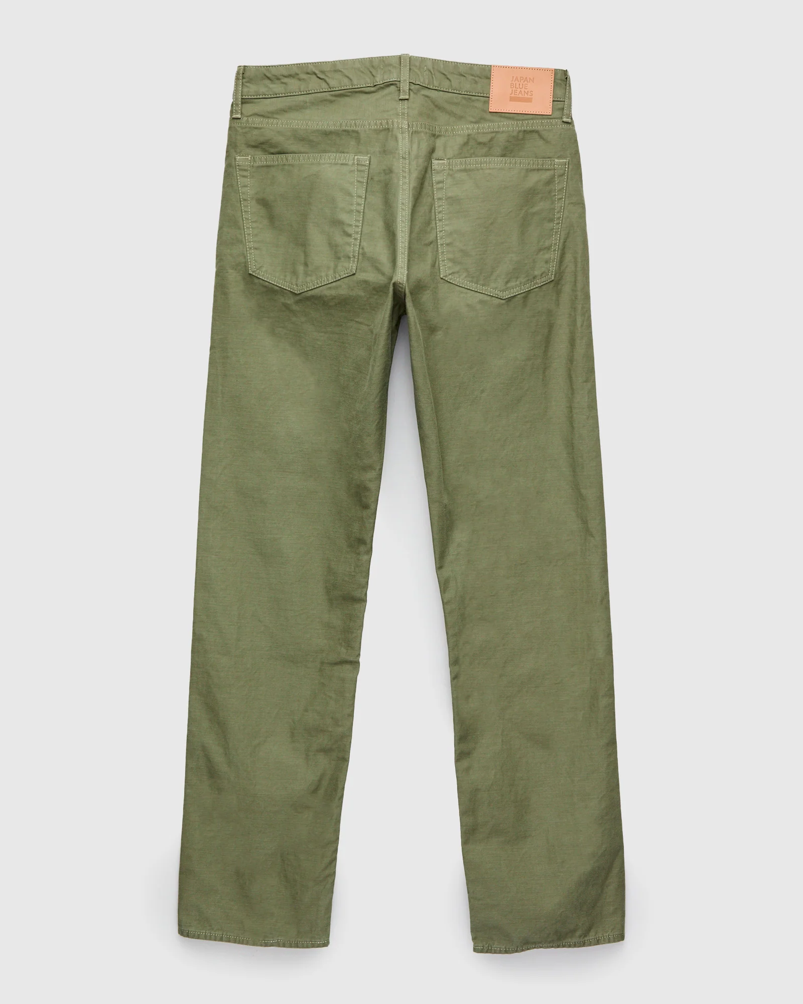 JBPT1410 Olive Satin Five Pocket Pant - Classic Straight Fit - Image 2