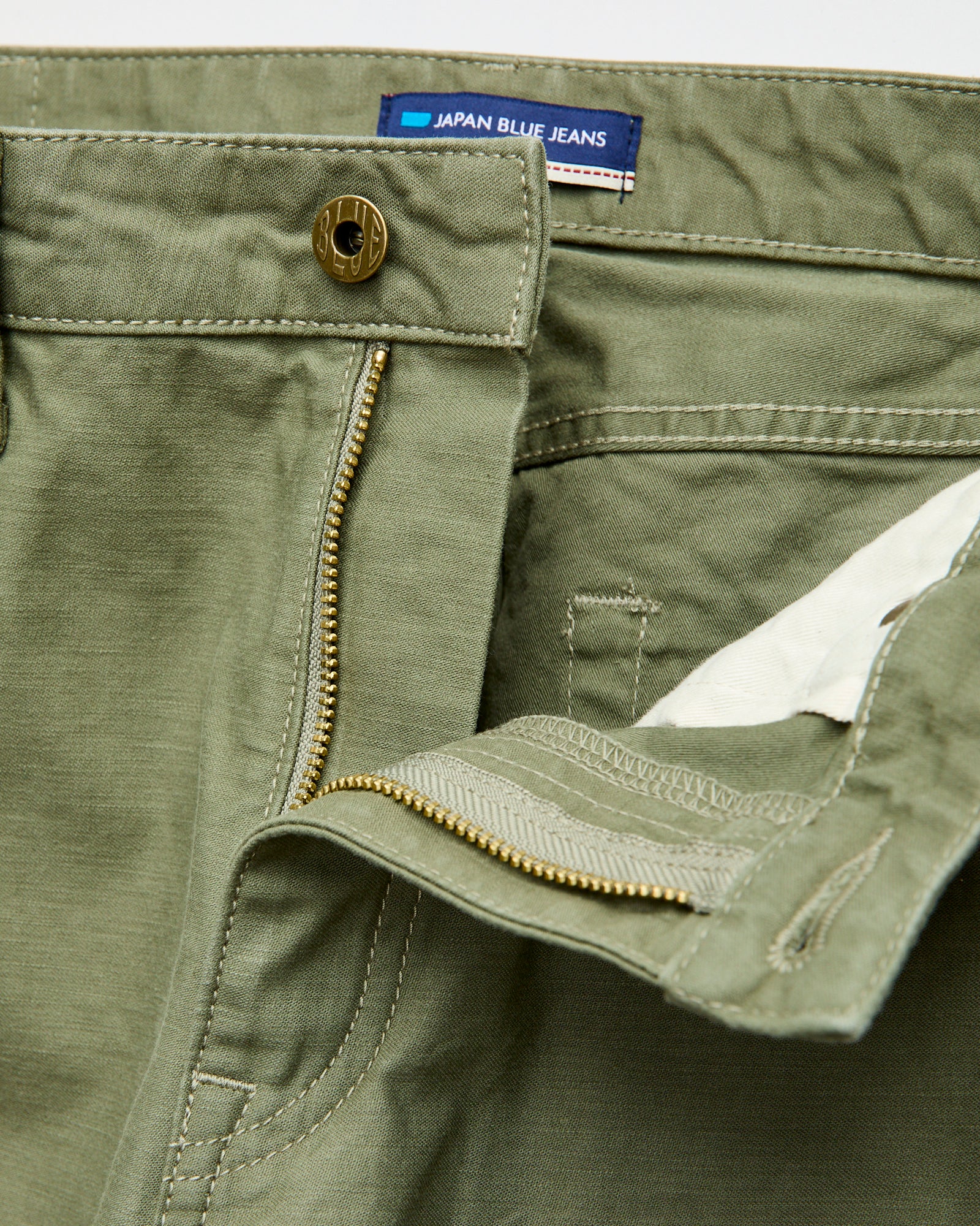JBPT1410 Olive Satin Five Pocket Pant - Classic Straight Fit - Image 6