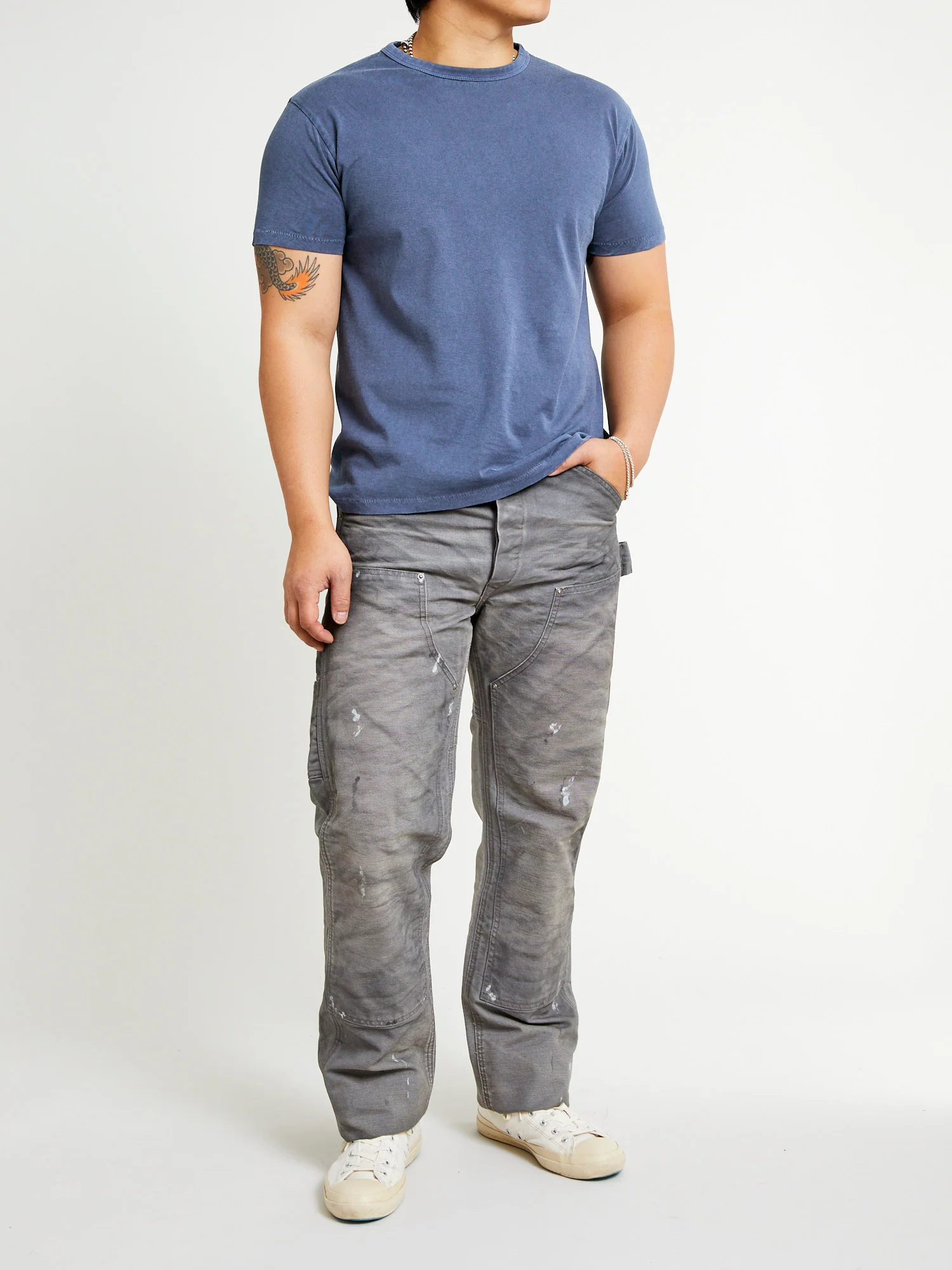 Jenkins Carpenter Pants in Distressed Grey - Image 15