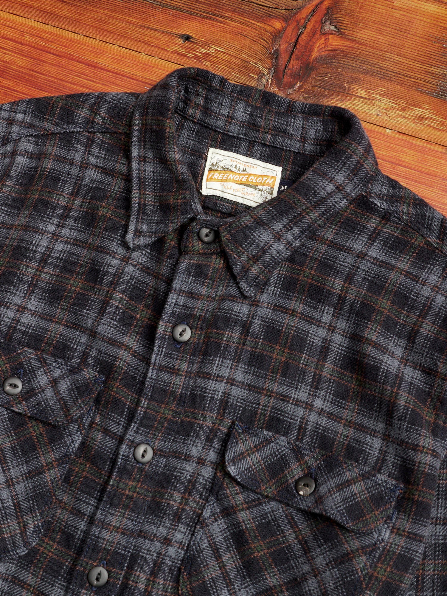 Jepson Work Shirt in Black Plaid - Image 2