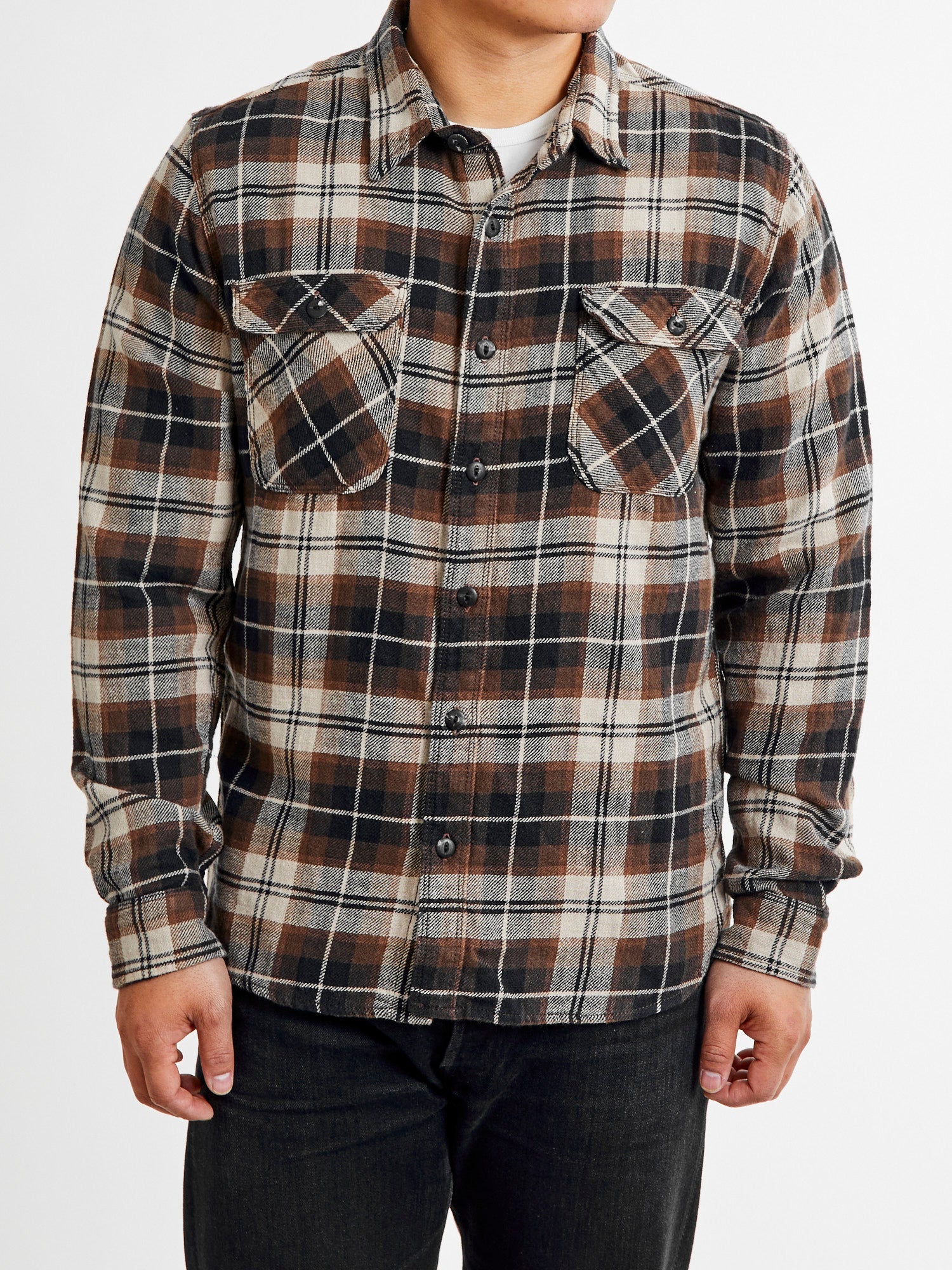 Jepson Work Shirt in Hickory Plaid - Image 2