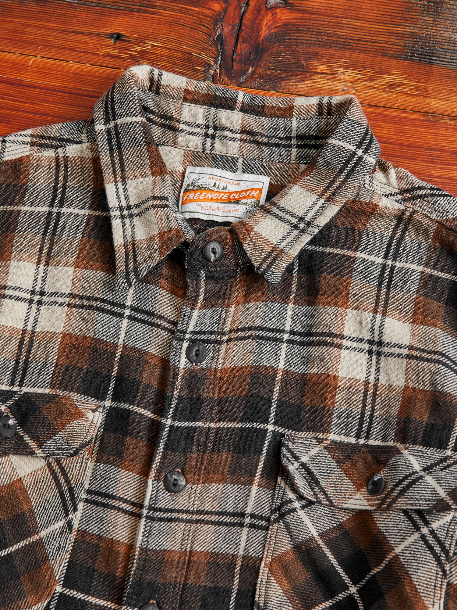 Jepson Work Shirt in Hickory Plaid - Image 3