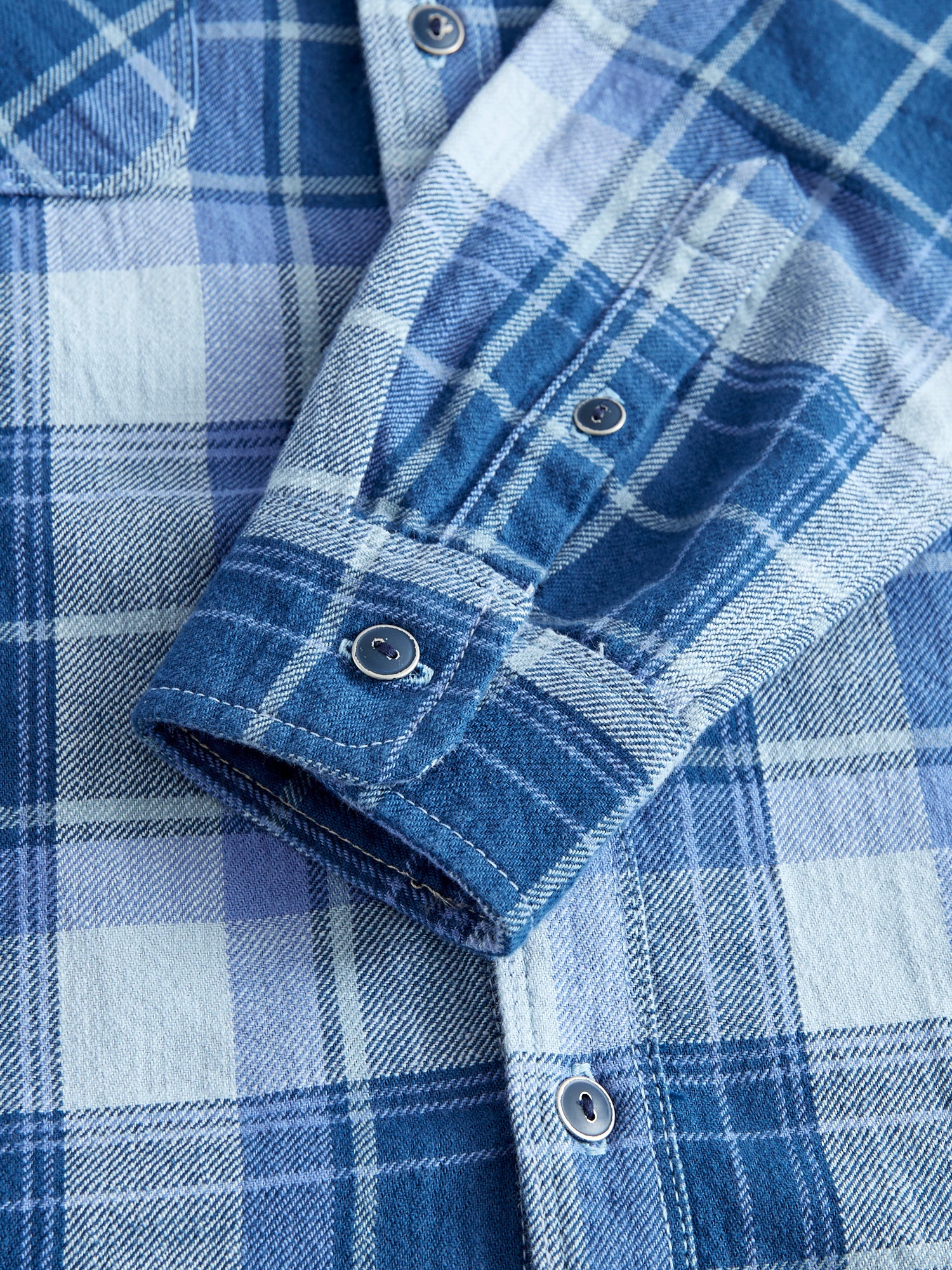 Jepson Work Shirt in Minaret Blue Plaid - Image 6