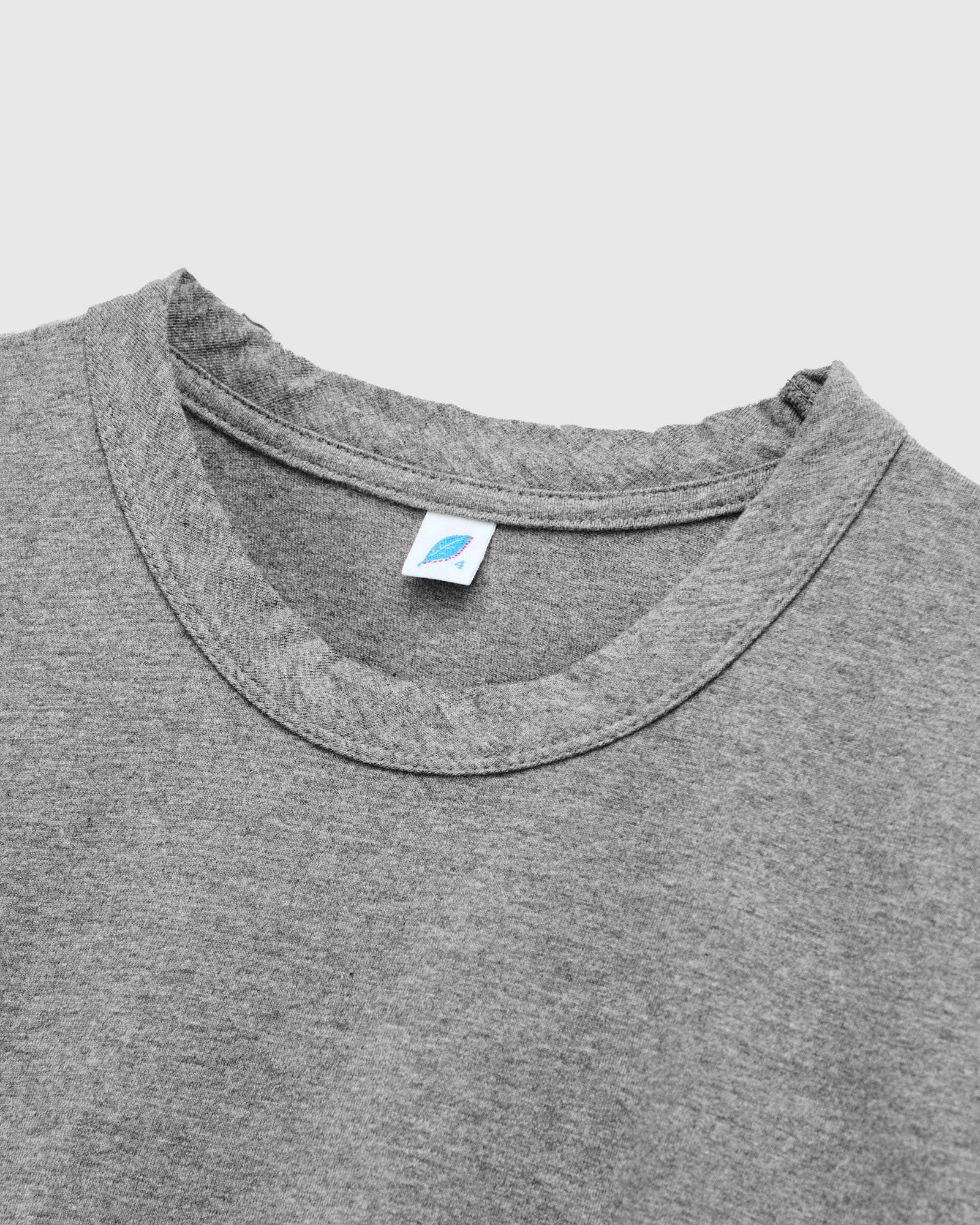 "Moonrock" Jersey Slub T-Shirt in Heather Grey - Image 4