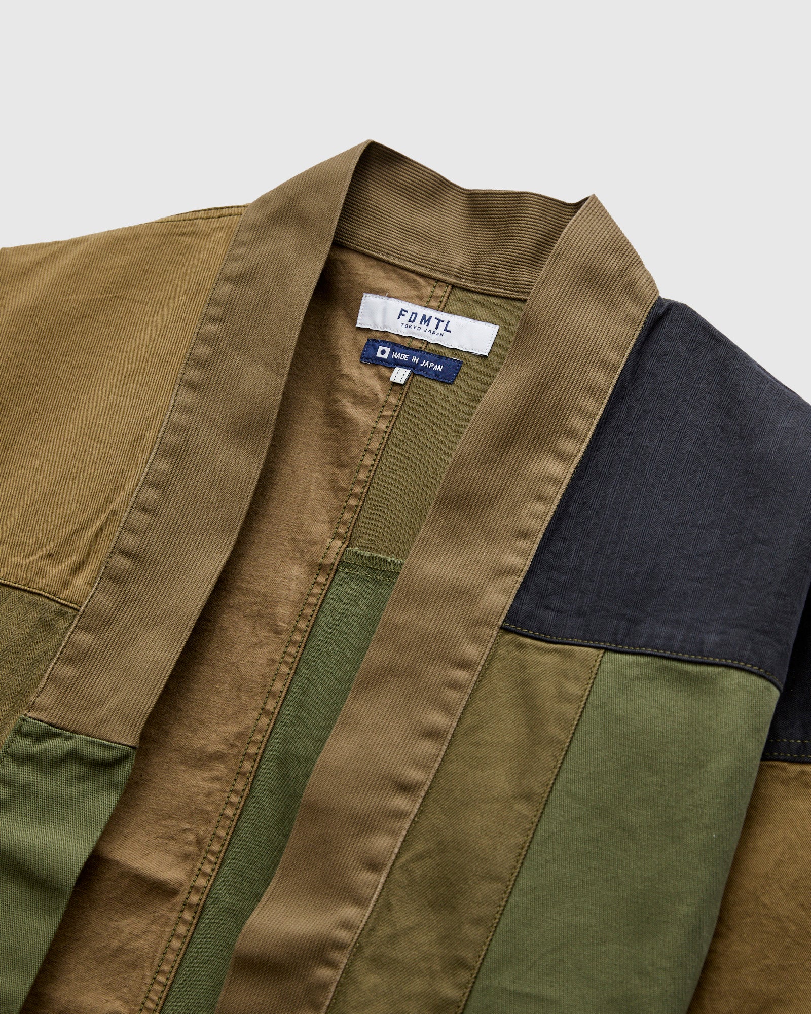Patchwork Haori Jacket in Khaki - Image 3