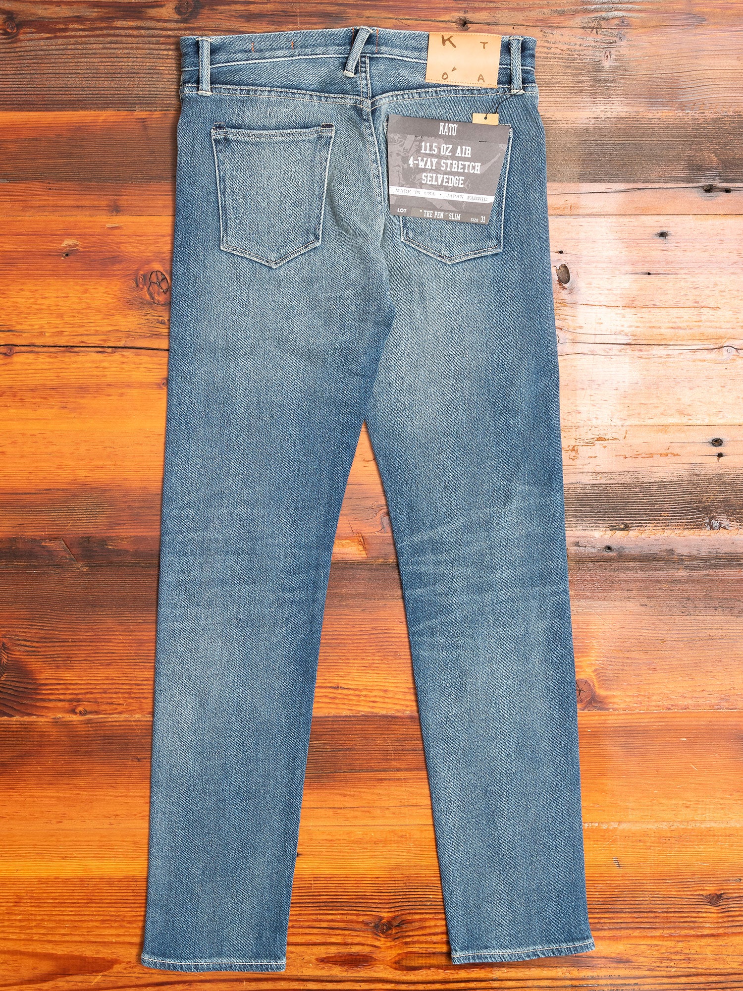 "Joey" 11.5oz Washed Indigo Stretch Selvedge Air Denim - Pen Slim - Image 10