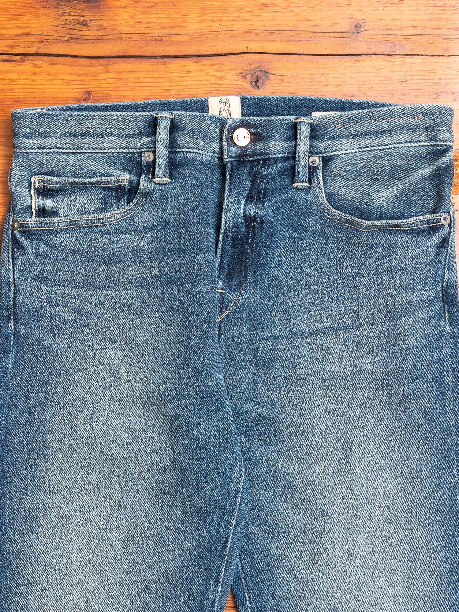 "Joey" 11.5oz Washed Indigo Stretch Selvedge Air Denim - Pen Slim - Image 4