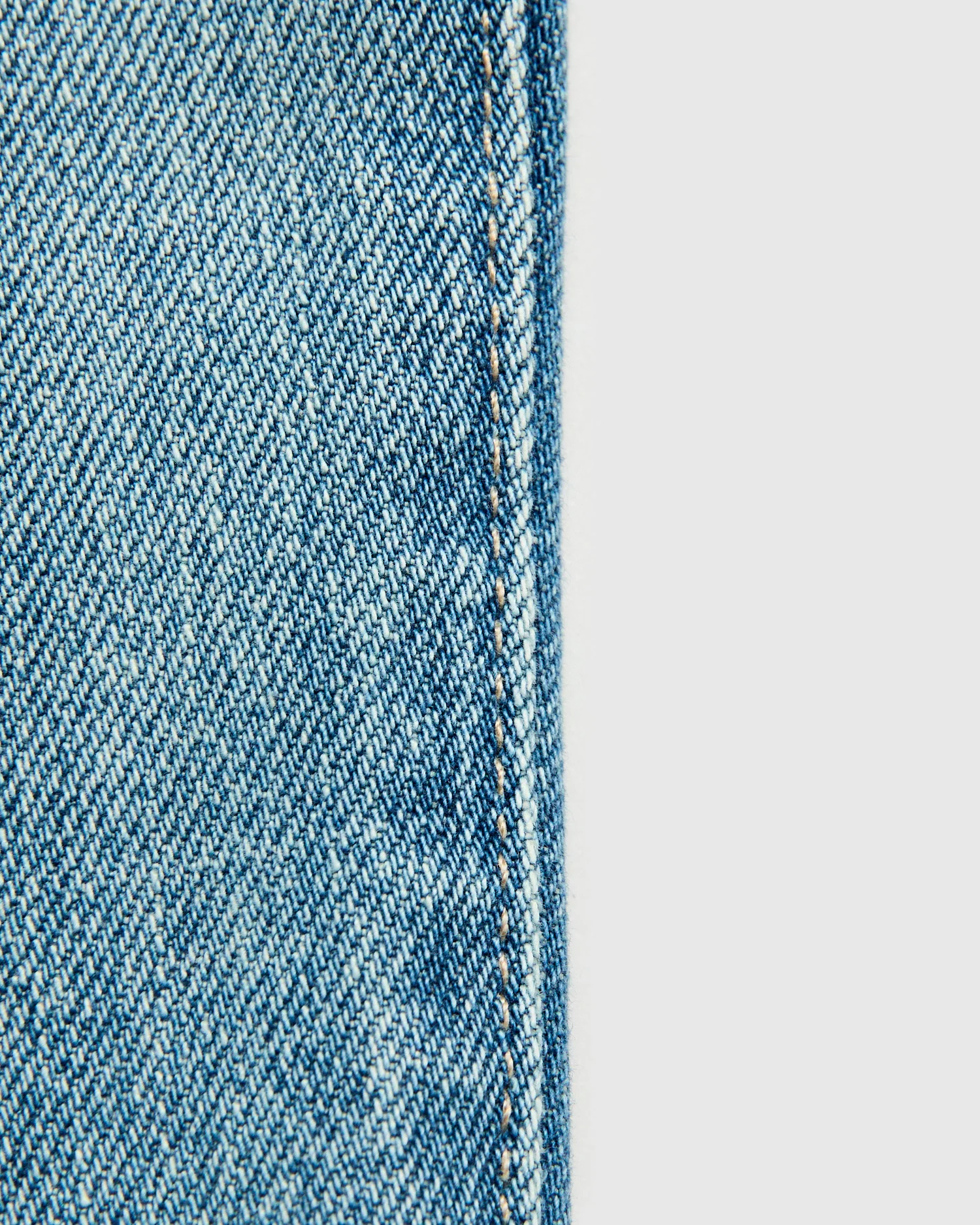 "Julian" 14oz Washed Indigo Stretch Selvedge Denim - Hammer Straight - Image 10