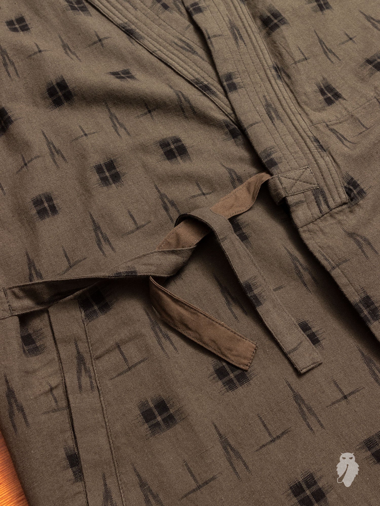 Kasuri Jinbei in Dark Olive - Image 6