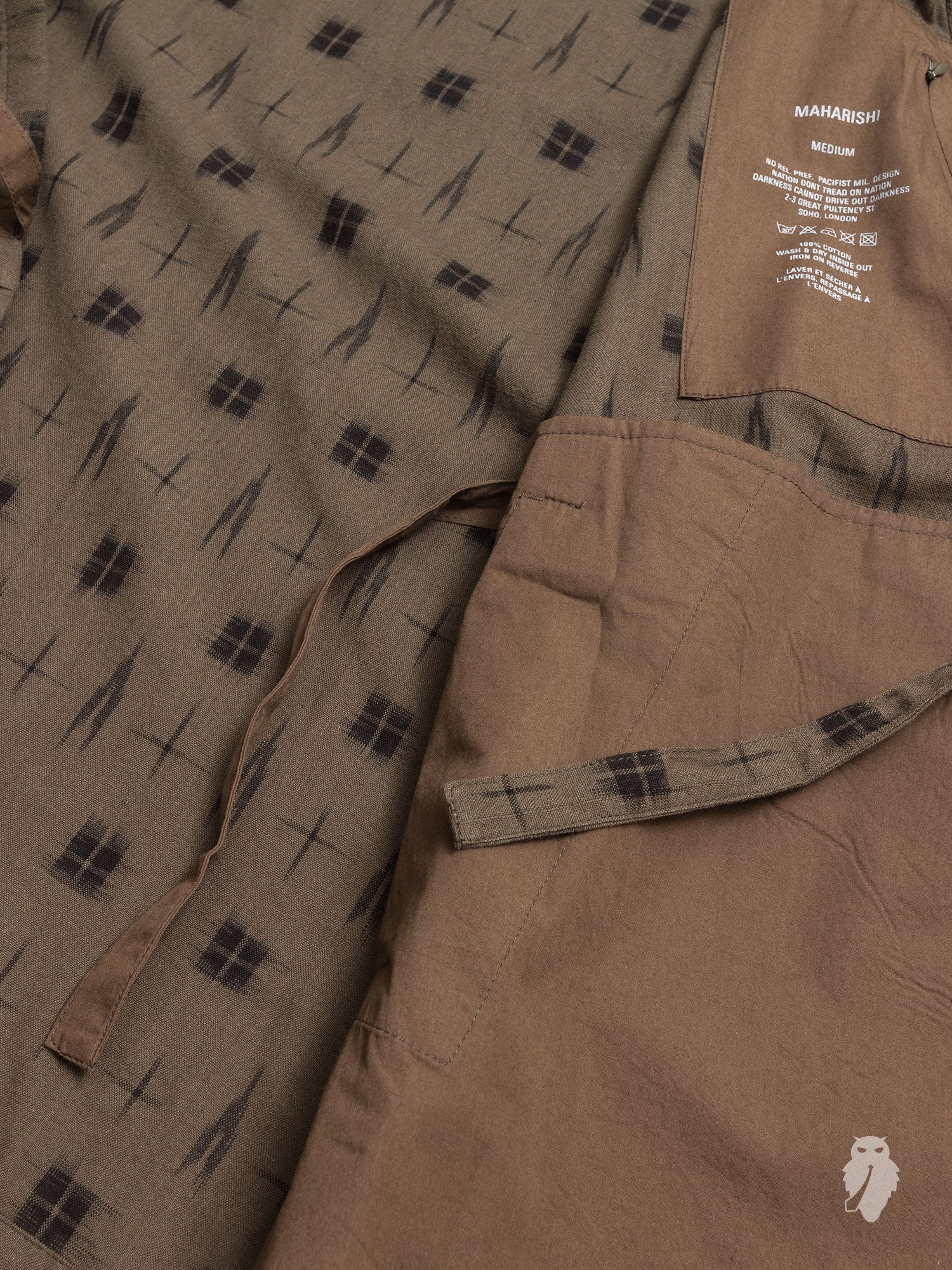 Kasuri Jinbei in Dark Olive - Image 8