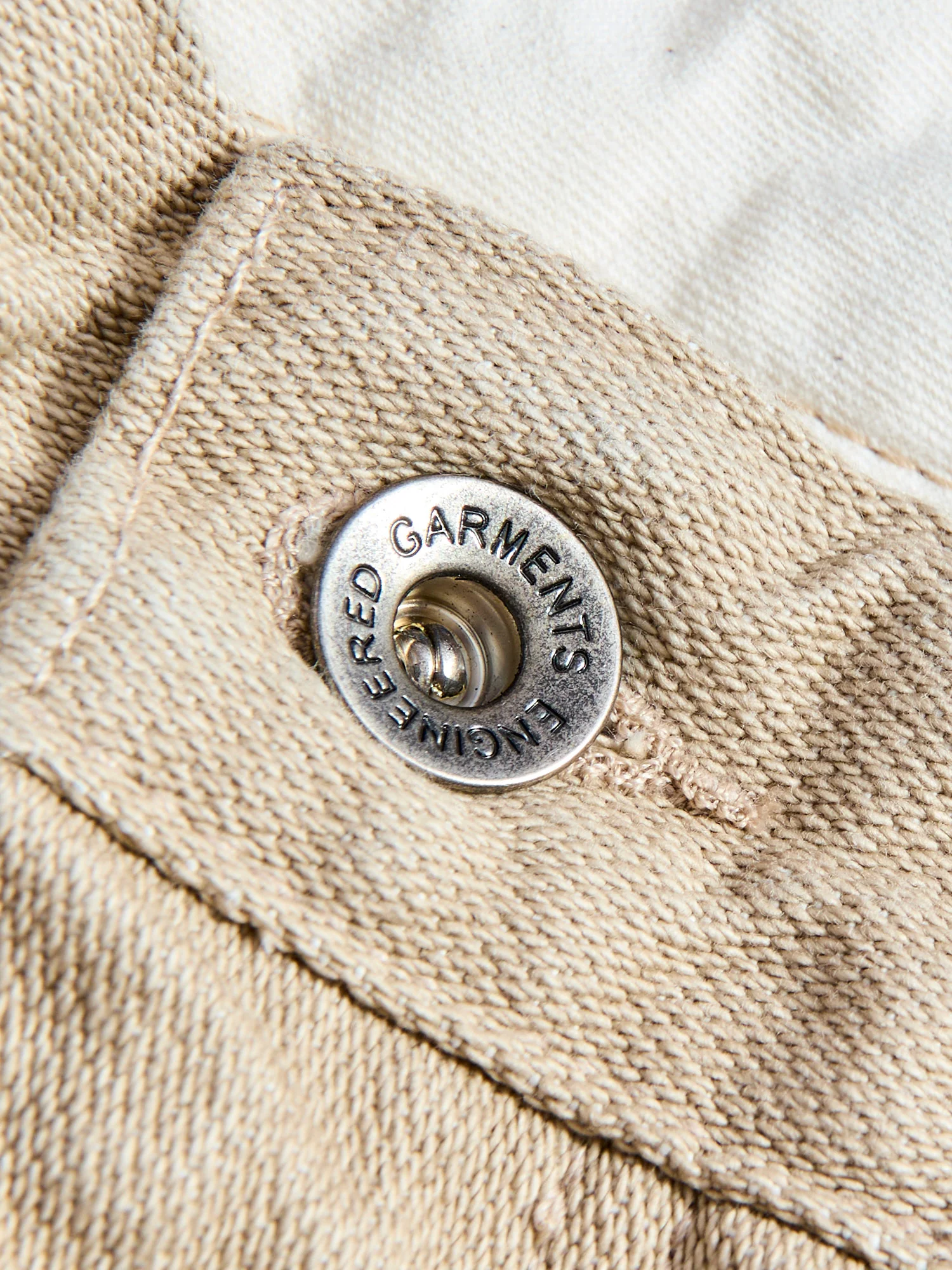 Khaki Broken 13oz RF Jeans - Straight Fit - Image 4