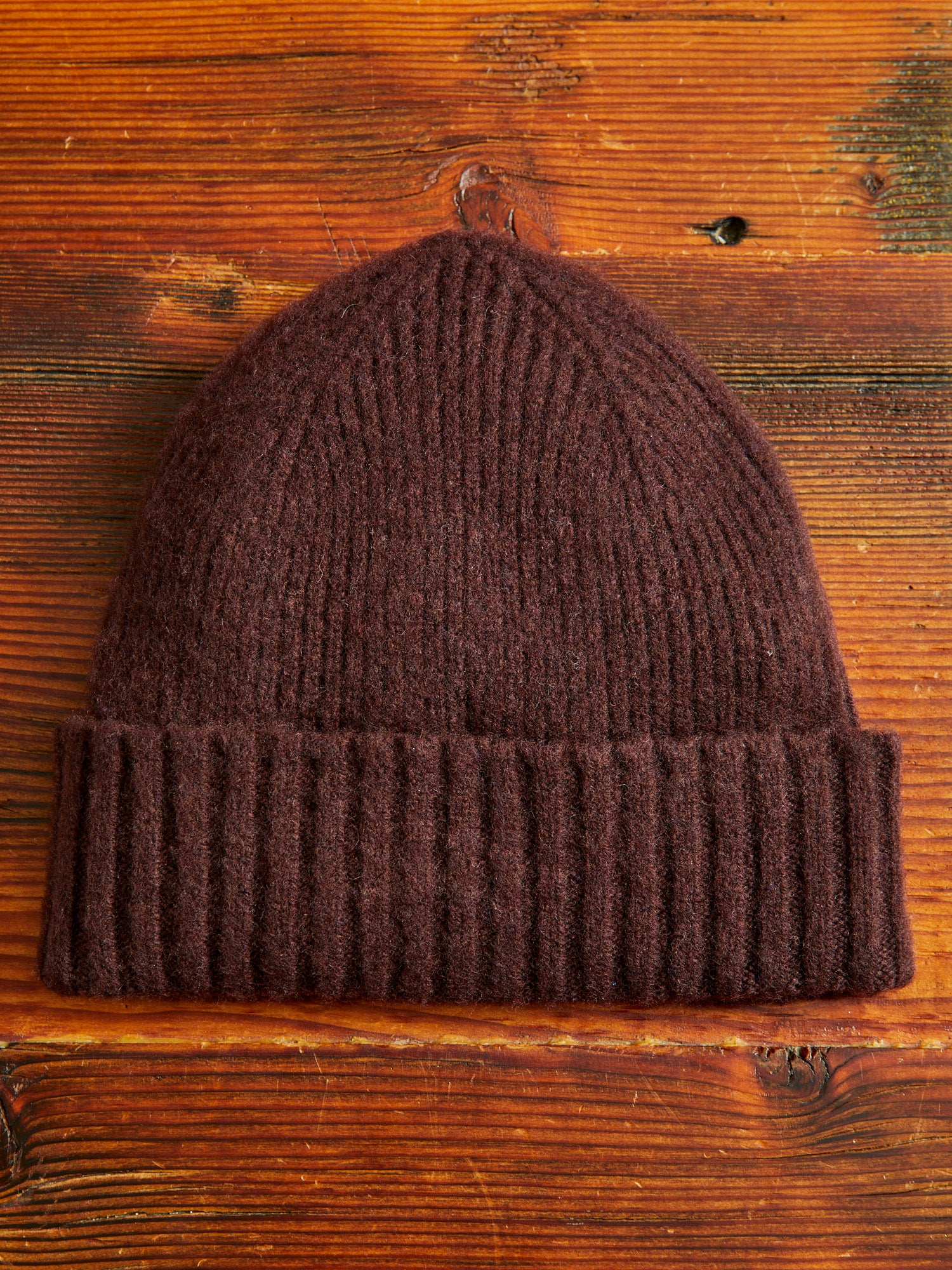 "King Jammy" Wool Beanie in Chocolate - Image 3