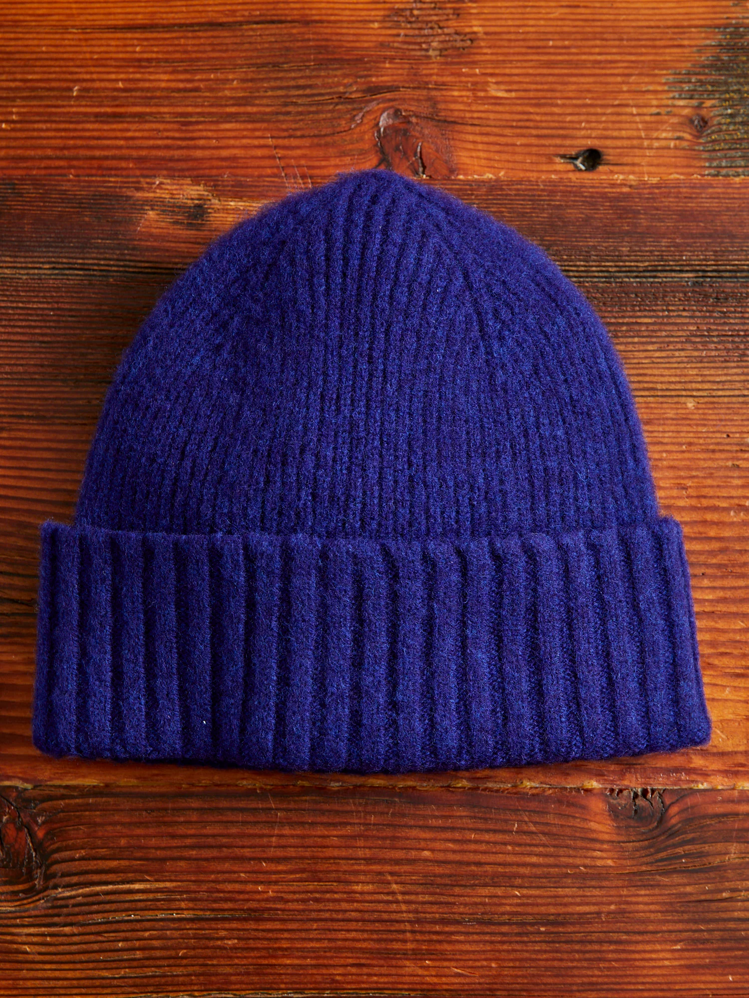 "King Jammy" Wool Beanie in Cobalt Love - Image 3