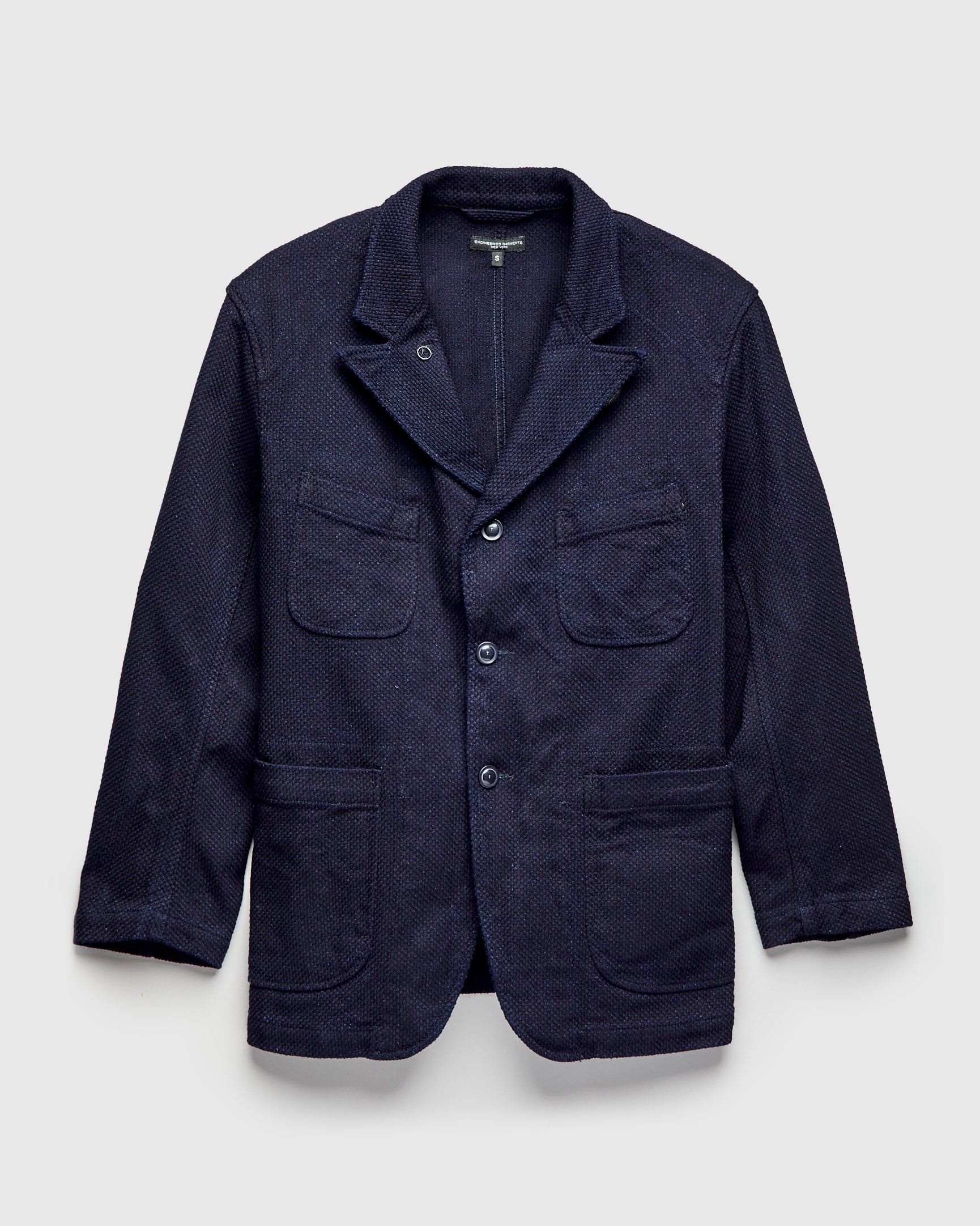 "No-Gi" Bedford Jacket in Indigo Heavyweight Sashiko