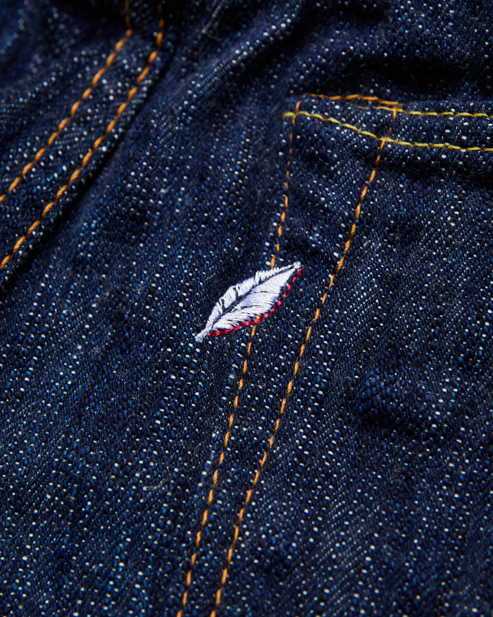 KS-15oz-003 "Kasuri" 15oz Slub Selvedge Denim - Regular Straight Fit - Image 5